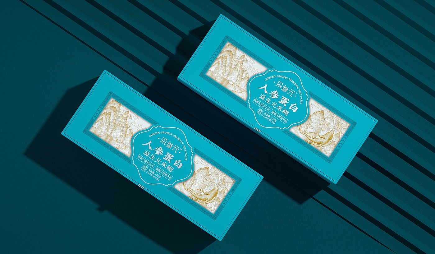 Packaging Design of Ginseng Protein Gift Box，