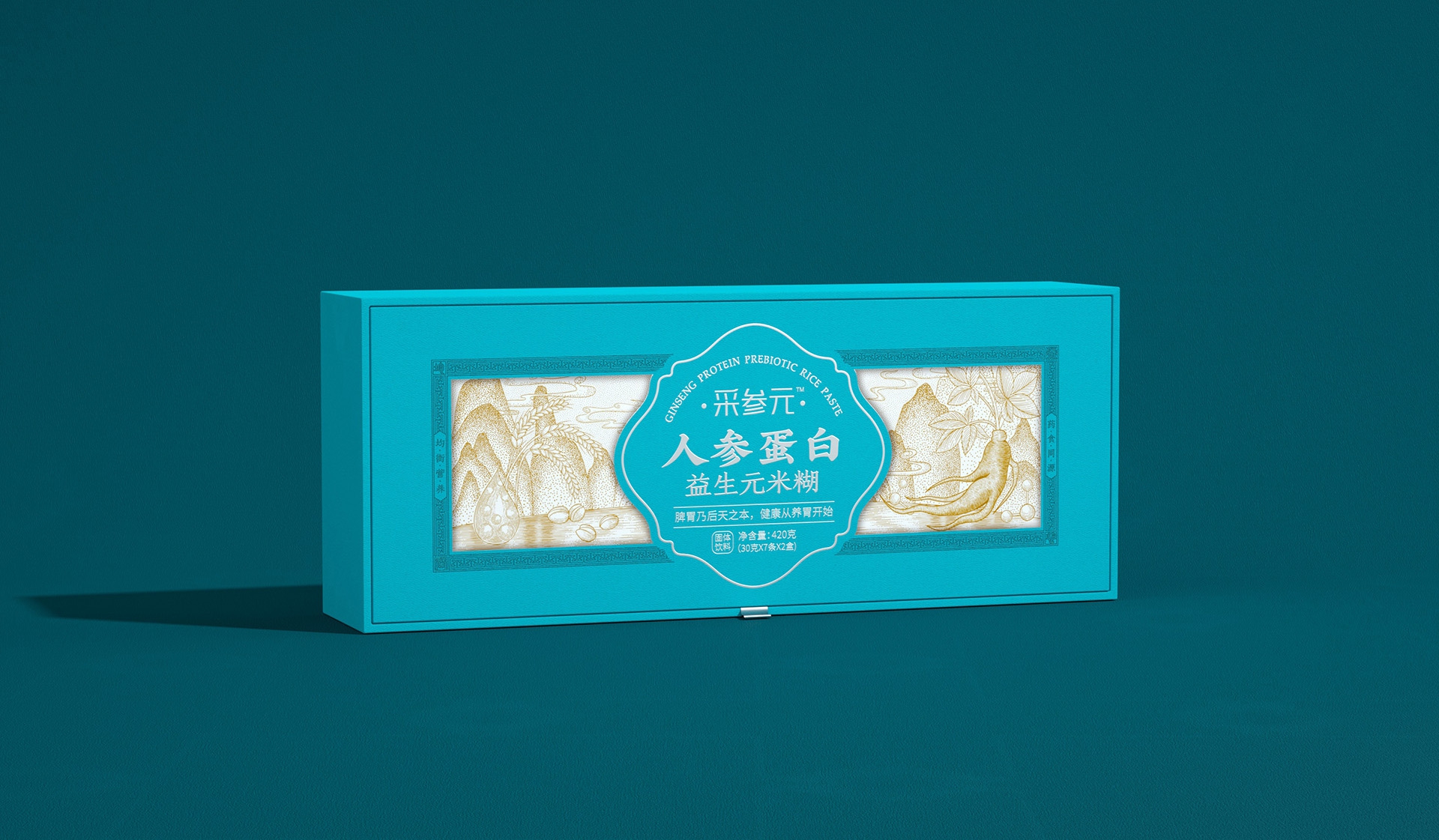 Packaging Design of Ginseng Protein Gift Box，