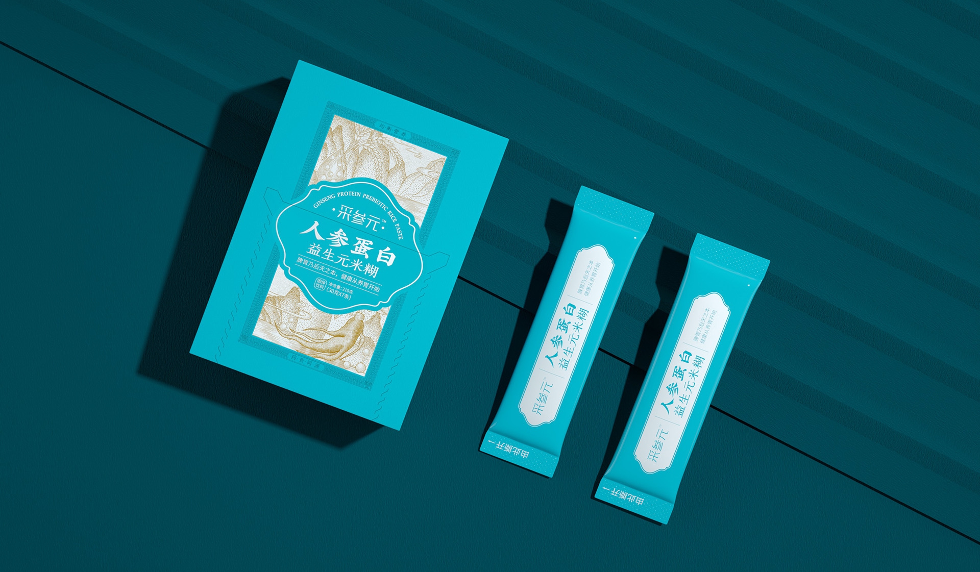 Packaging Design of Ginseng Protein Gift Box，
