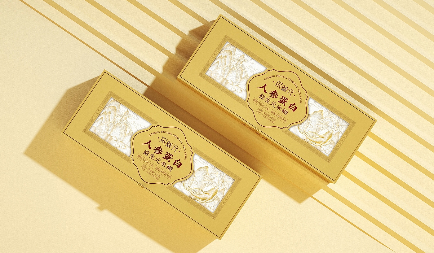 Packaging Design of Ginseng Protein Gift Box，