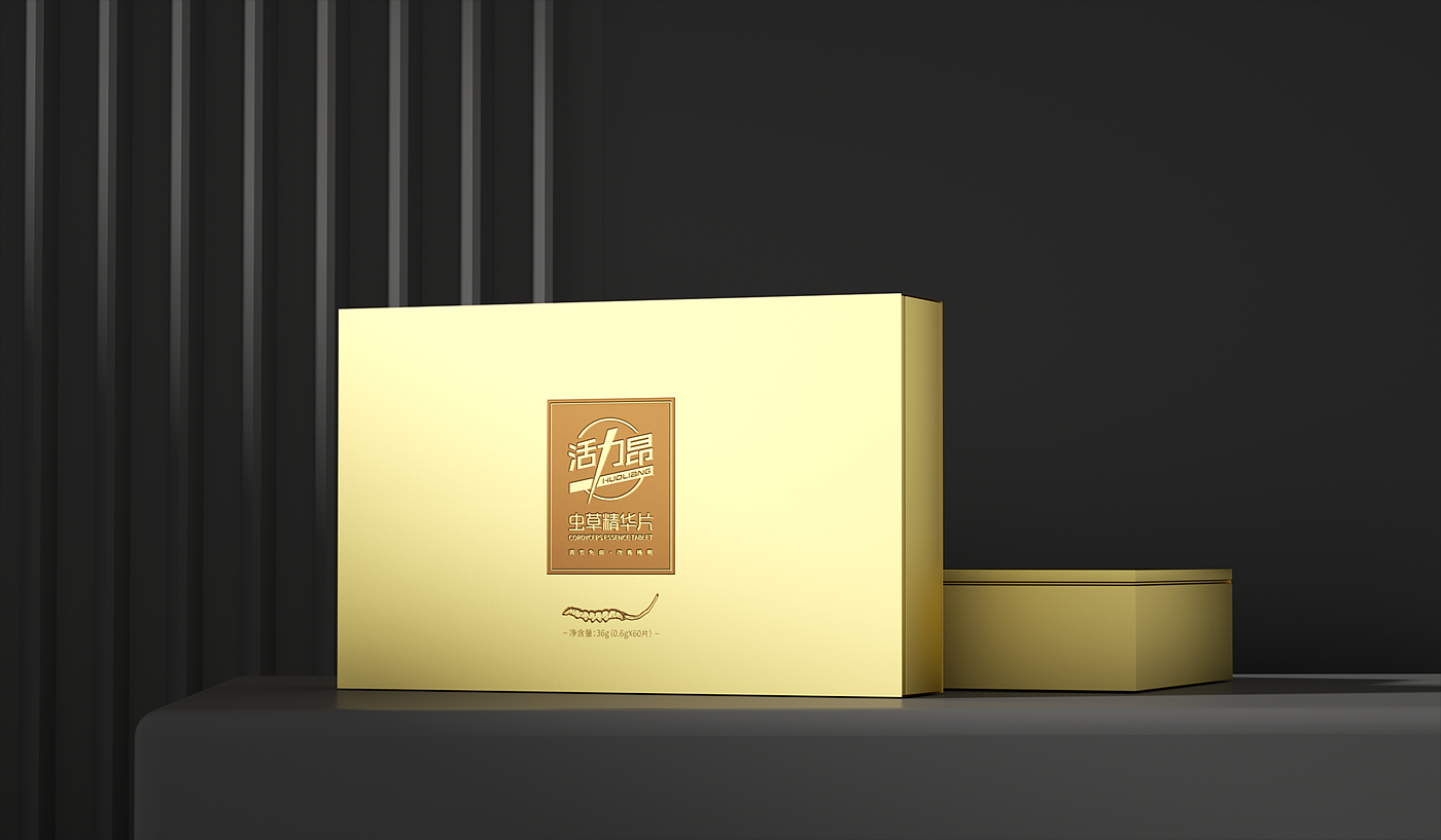 Packaging Design of Cordyceps Essence Tablets，