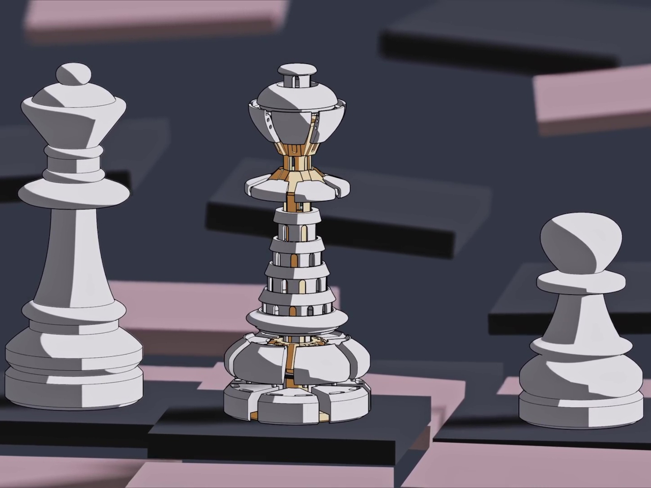 3D printing，Chess，magnet，Creative design，