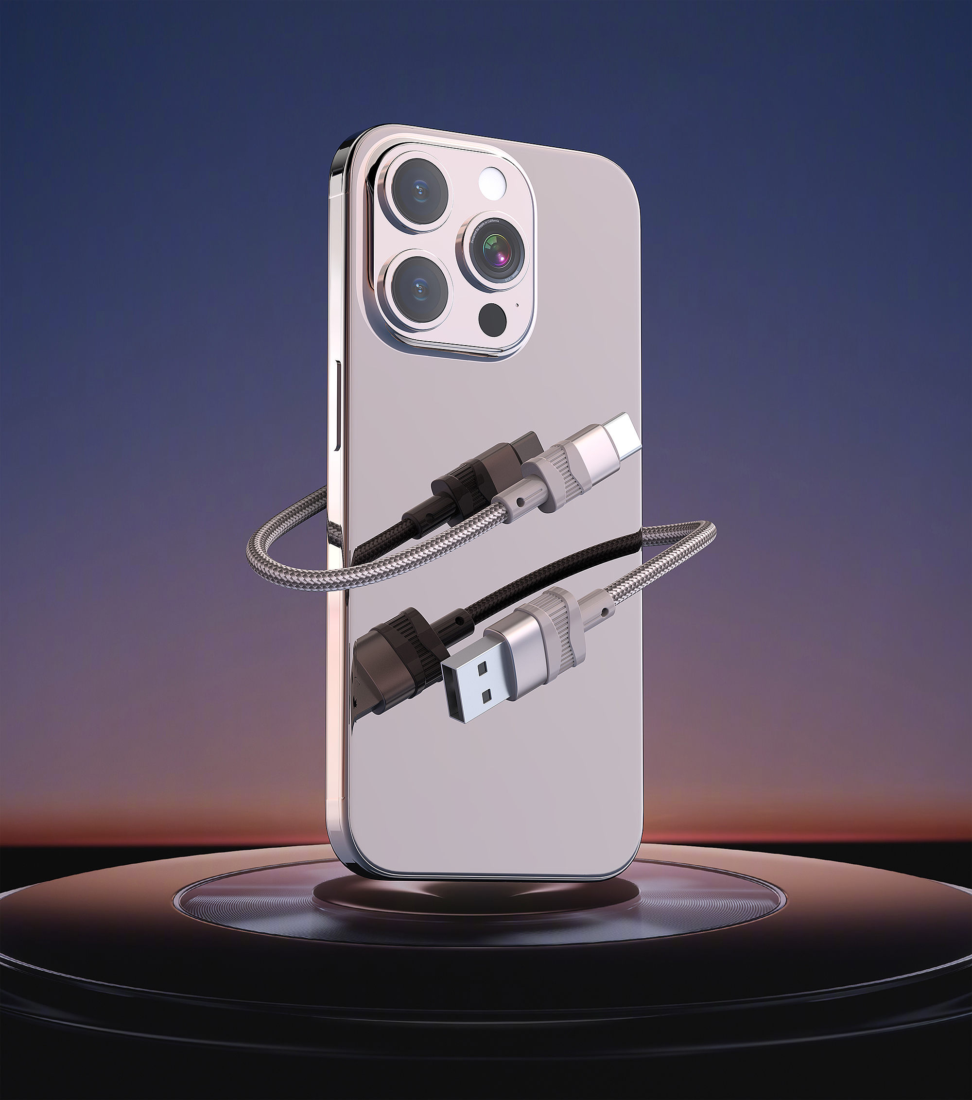 Huawei Apple Android Data Cable Super Fast Charge 3C Digital Product Design，