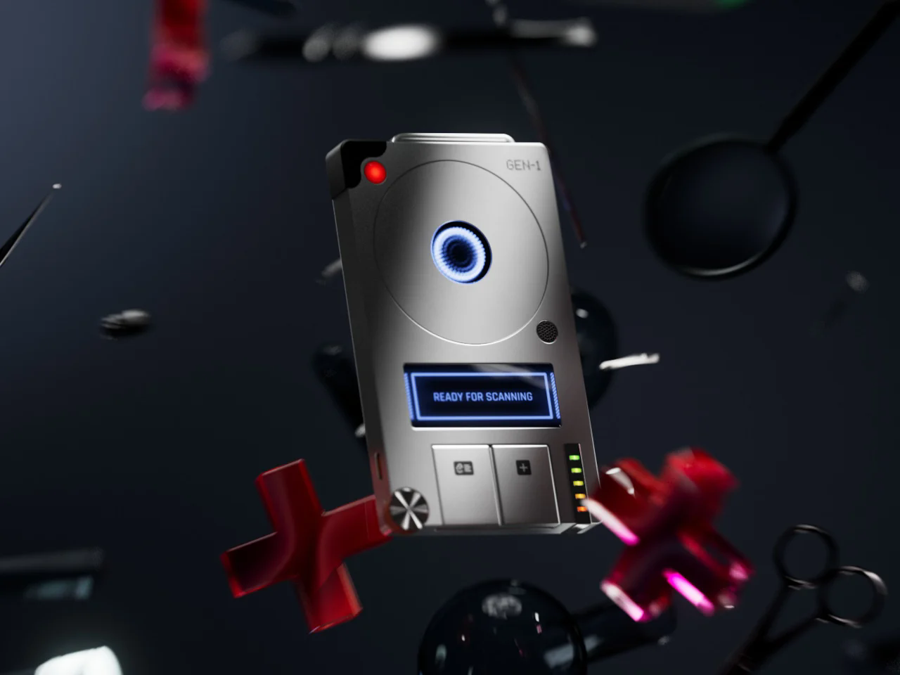 Digital，electronic product，Scanner，MediScan Pro，conceptual design，