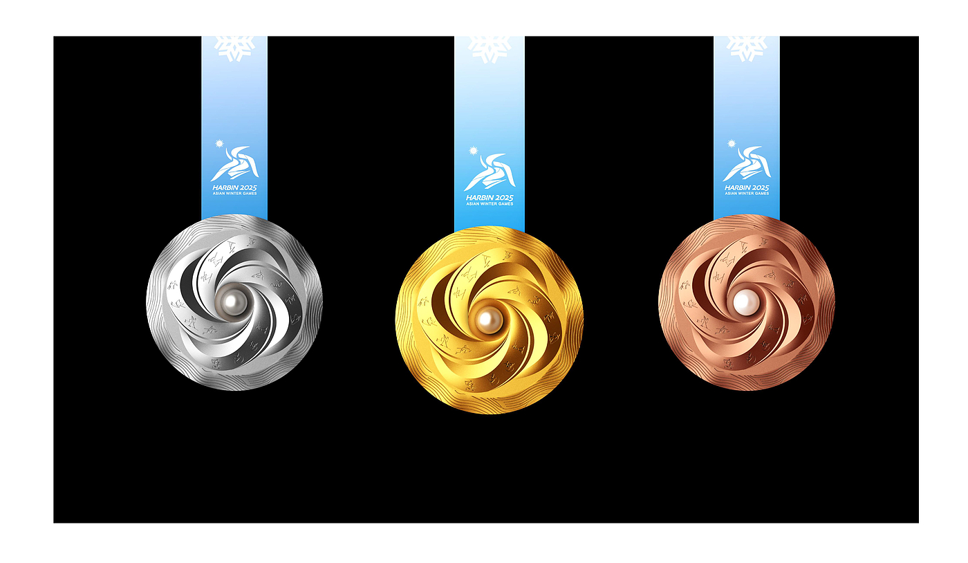 Asian Winter Games，Medal Design，Original design，