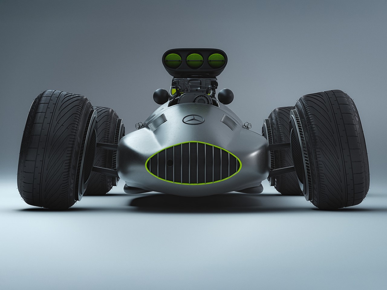 Mercedes-Benz W165，Retro Racing，Modified vehicle，Modern elements，