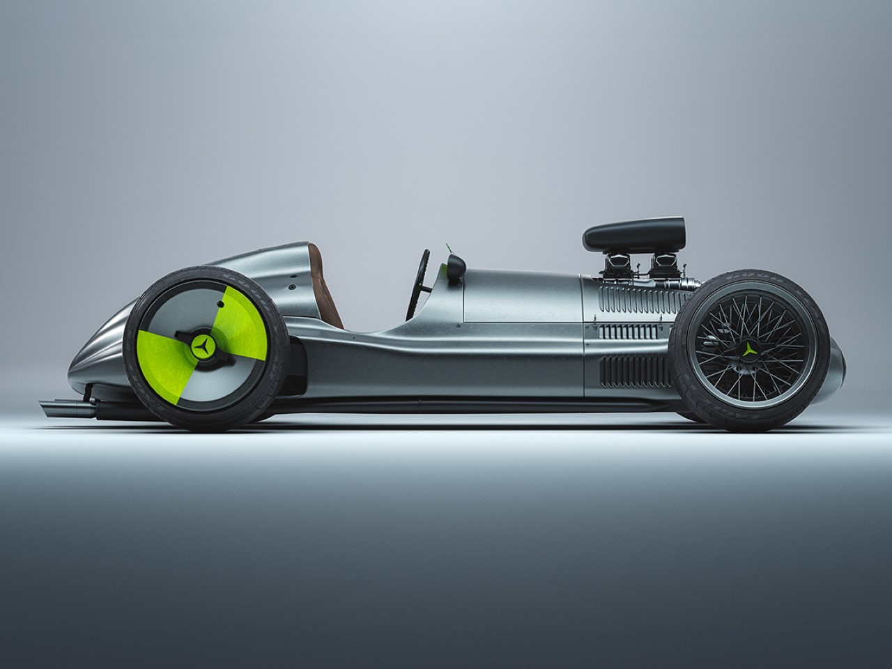 Mercedes-Benz W165，Retro Racing，Modified vehicle，Modern elements，