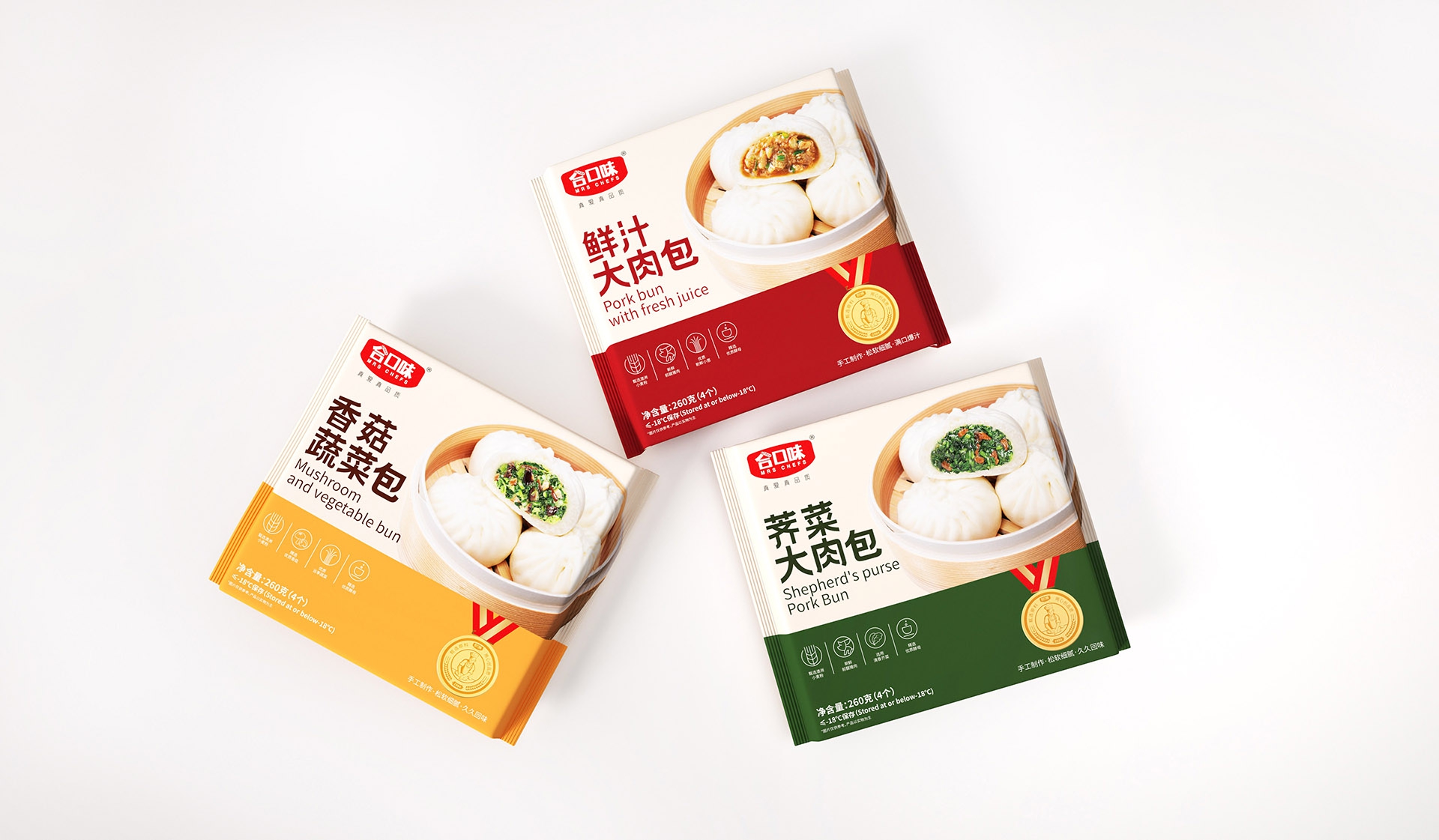 Quick Frozen Food Packaging Design/Shengzhiyang Design，