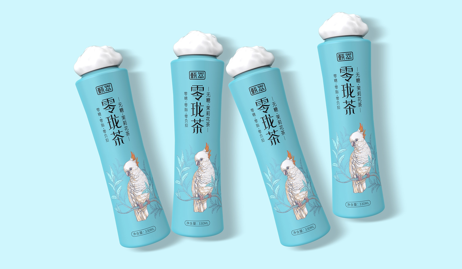 Sugar-free tea beverage brand case design/packaging design/Shengzhiyang，