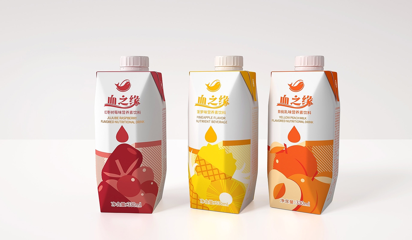 Juice Beverage Packaging Design/Shengzhiyang Design，