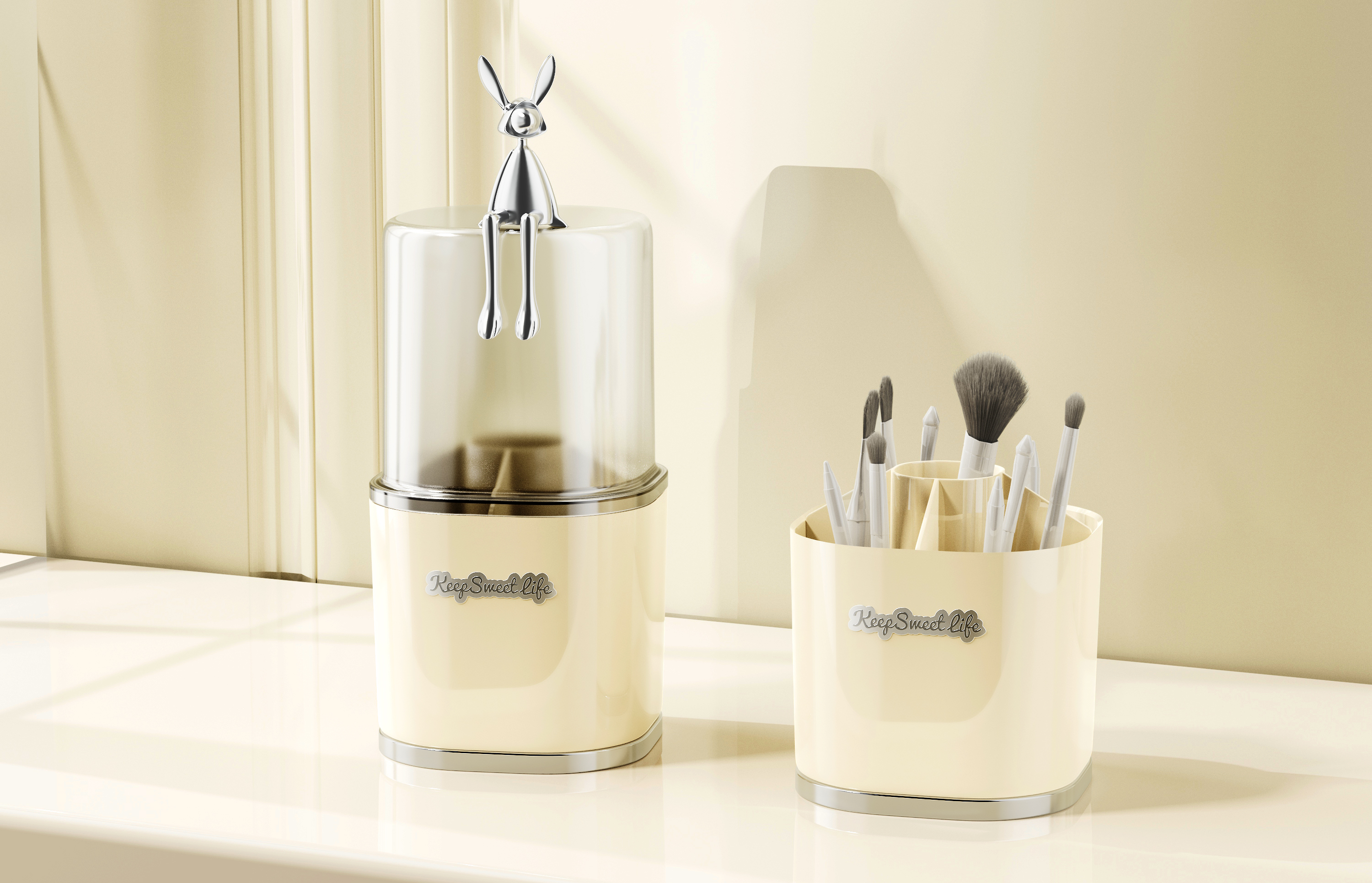 Light luxury，transparent，Milk yellow，