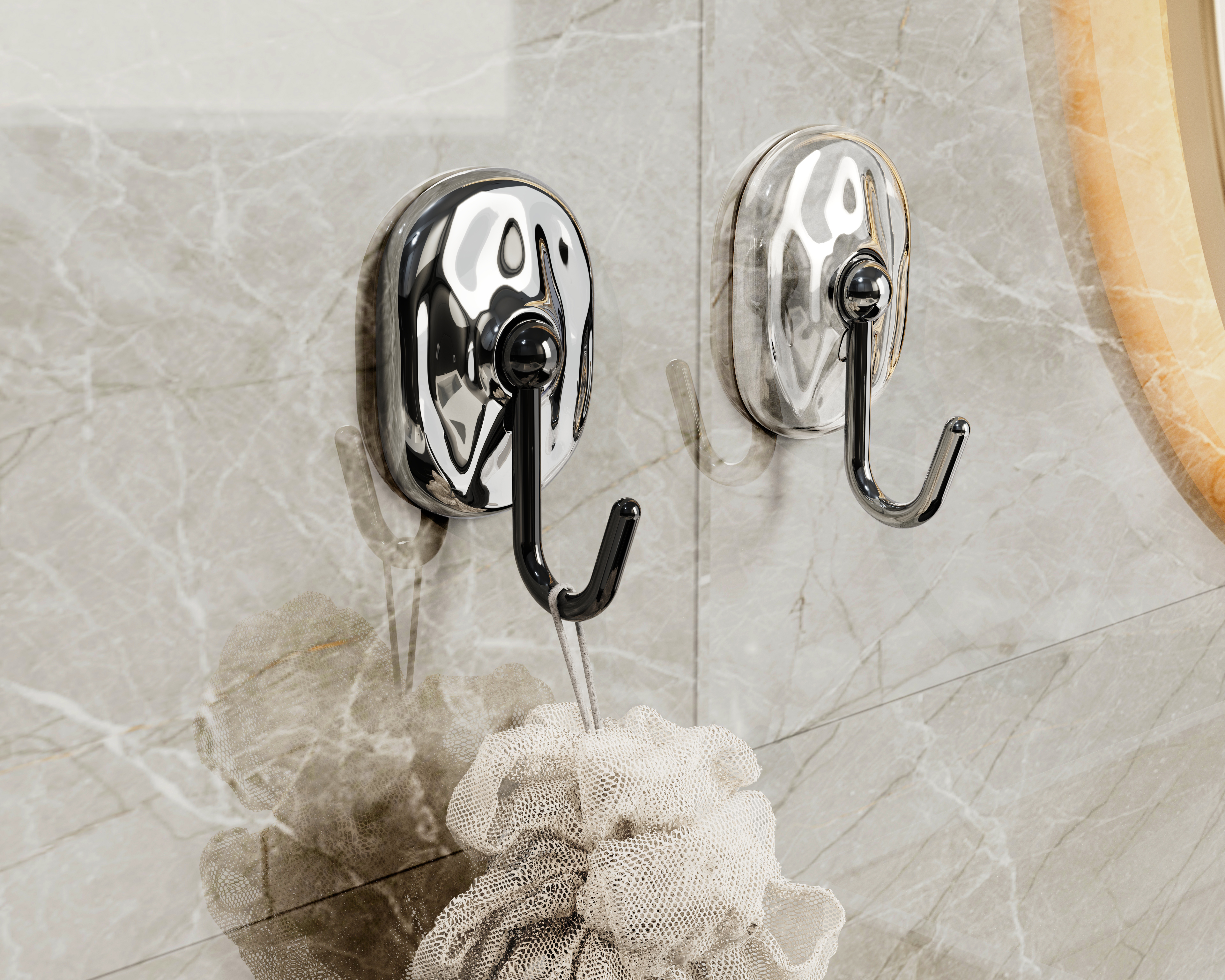 Towel rack，Rotary hook，a hook，