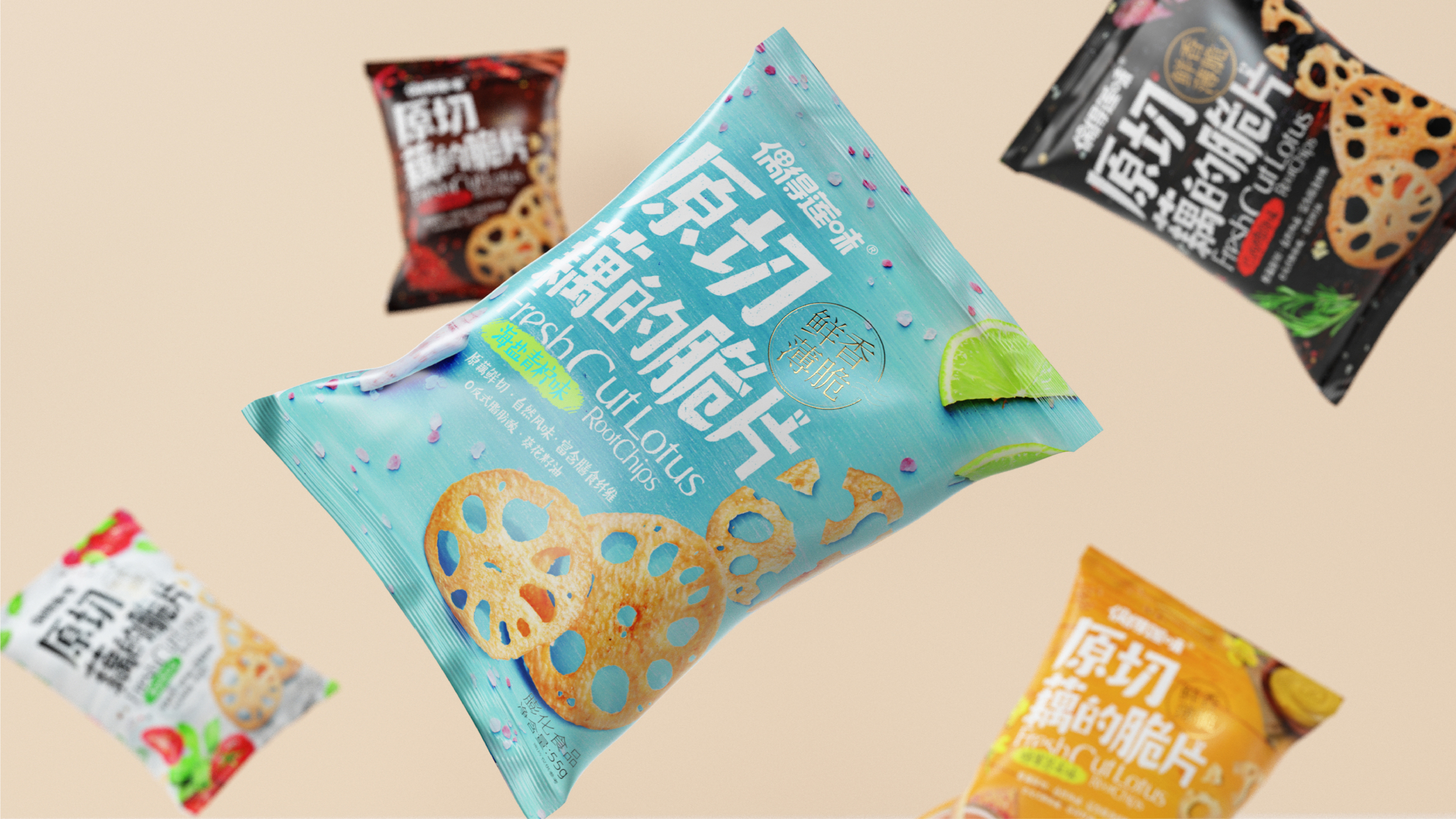 Food packaging，Food packaging，snacks，snacks，sign，logo，sign，production，logo，production，lotus root，Graphic Artist Designer，packing design，lotus root，Graphic Artist Designer，packing design，