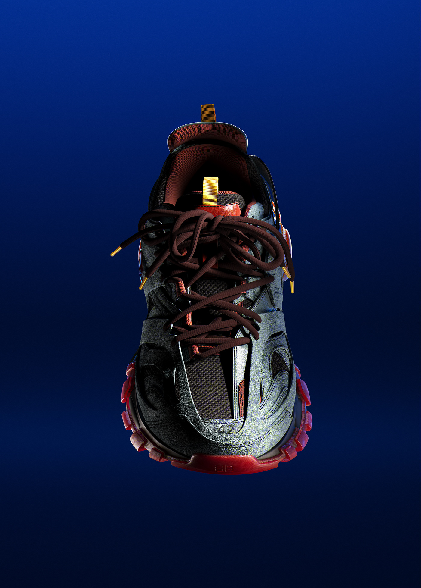 Textured treatment，Render，texture，sneakers，Balenciaga Track，