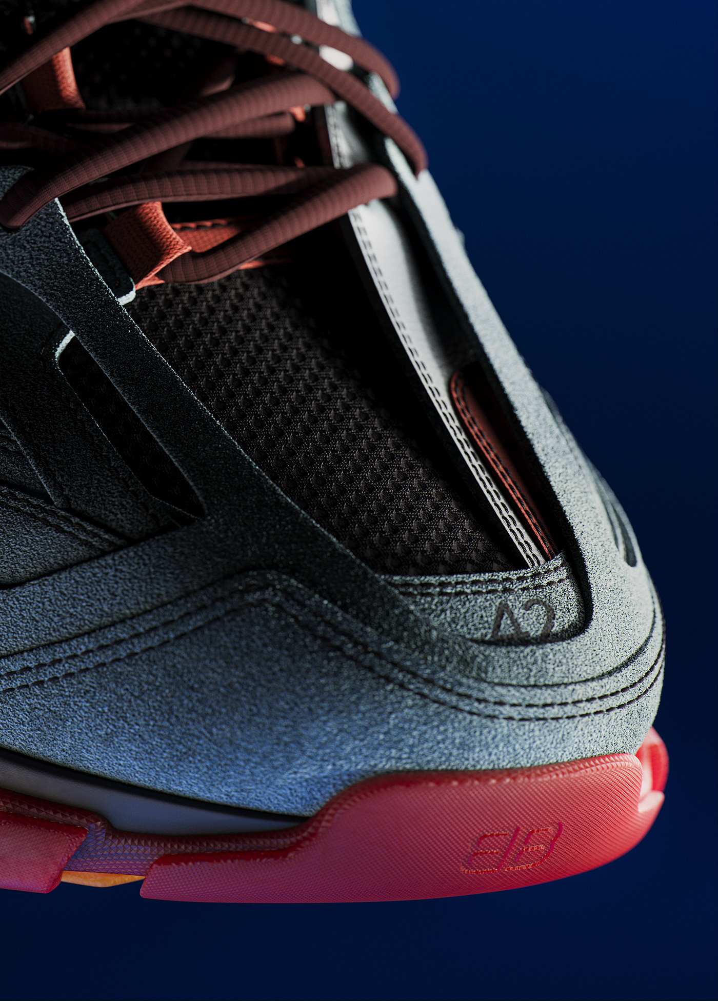 Textured treatment，Render，texture，sneakers，Balenciaga Track，