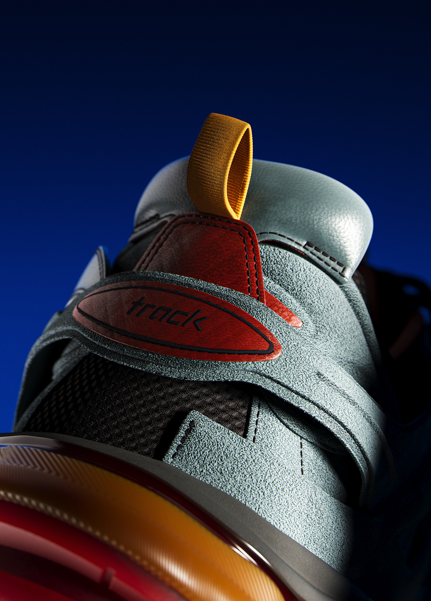 Textured treatment，Render，texture，sneakers，Balenciaga Track，