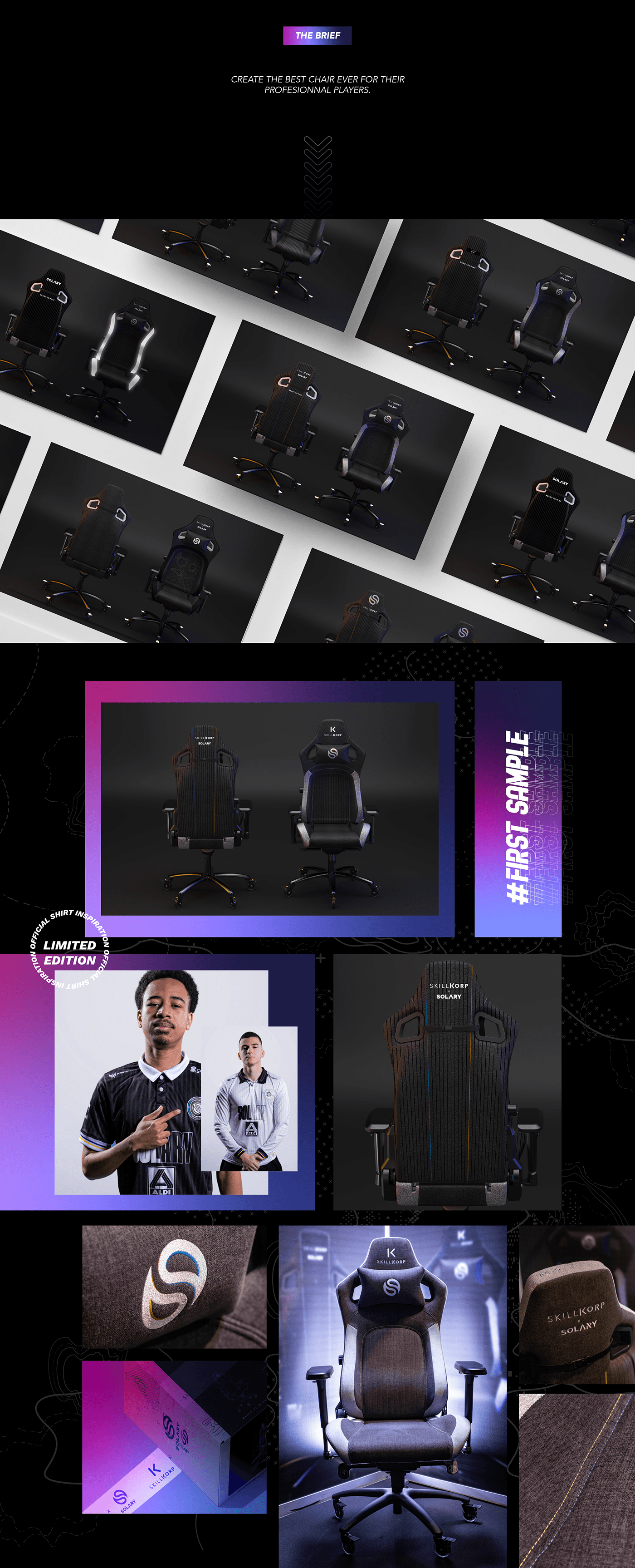 E-sports chair，Joint design，Solary，Skillkorp，Ergonomics，