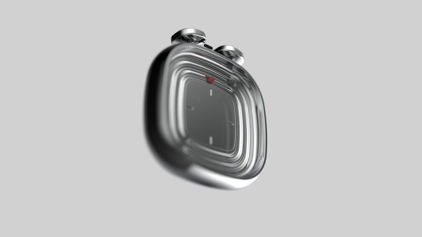 Minimalist design ，alarm clock，brushed metal，vintage watch，