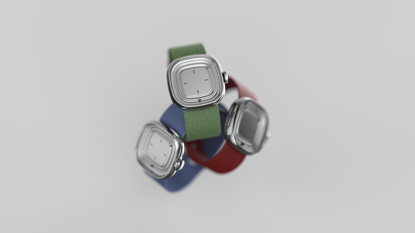 Minimalist design ，alarm clock，brushed metal，vintage watch，