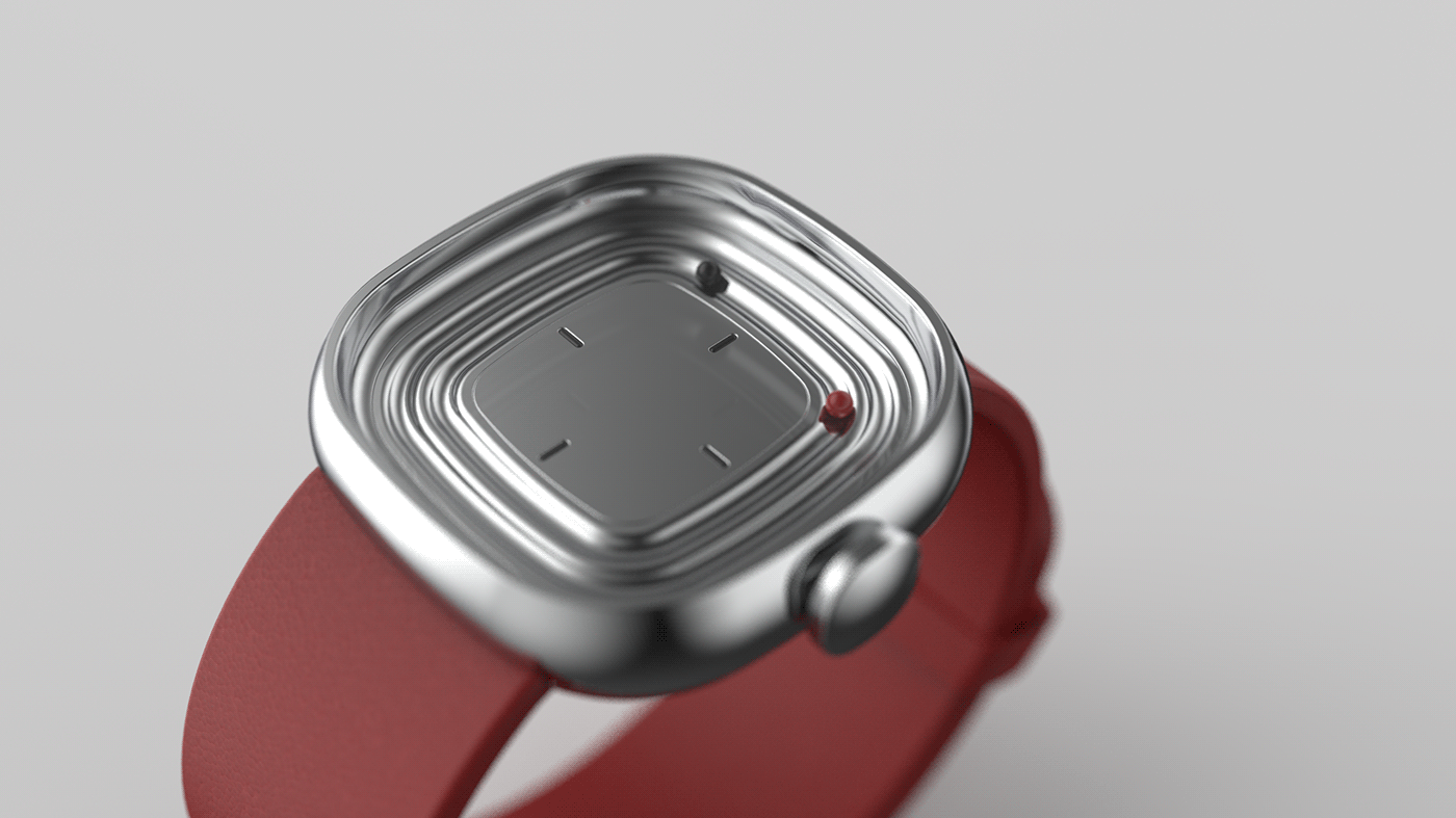 Minimalist design ，alarm clock，brushed metal，vintage watch，