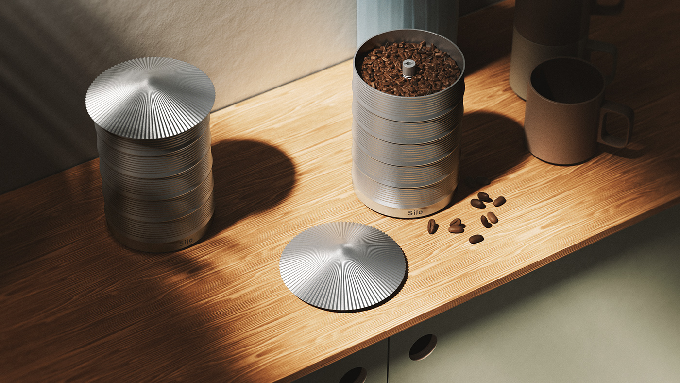 Silo Mill，Grinding coffee beans，coffee bean machine，rotate，