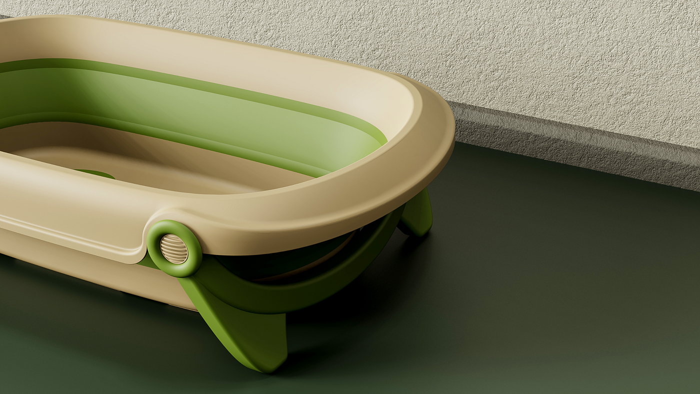 Bathtub，children，Mother and baby，industrial design，