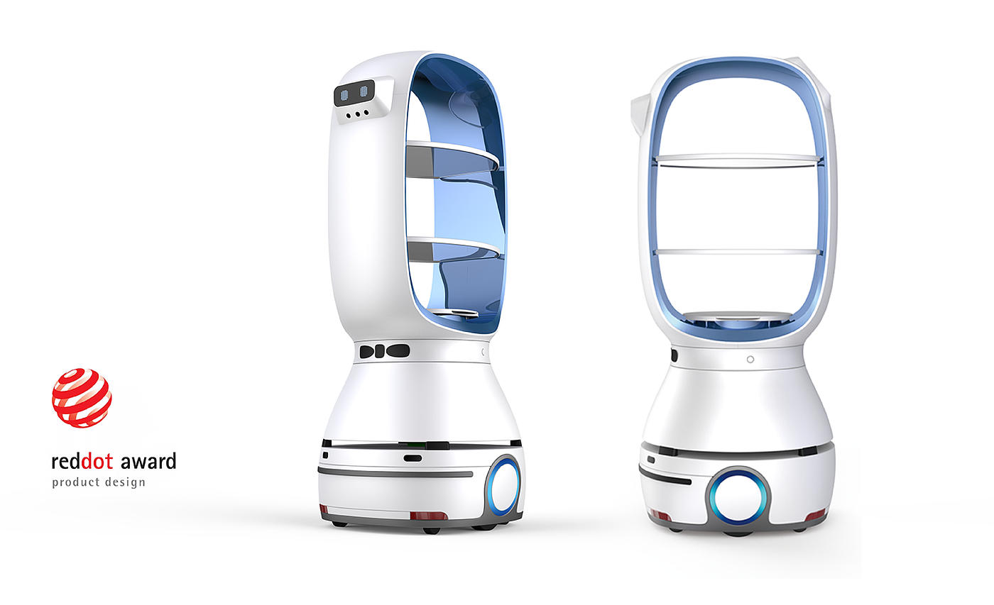 industrial design，product design，Appearance design，Robot design，Meal delivery robot，robot，Intelligent design，Catering robot，