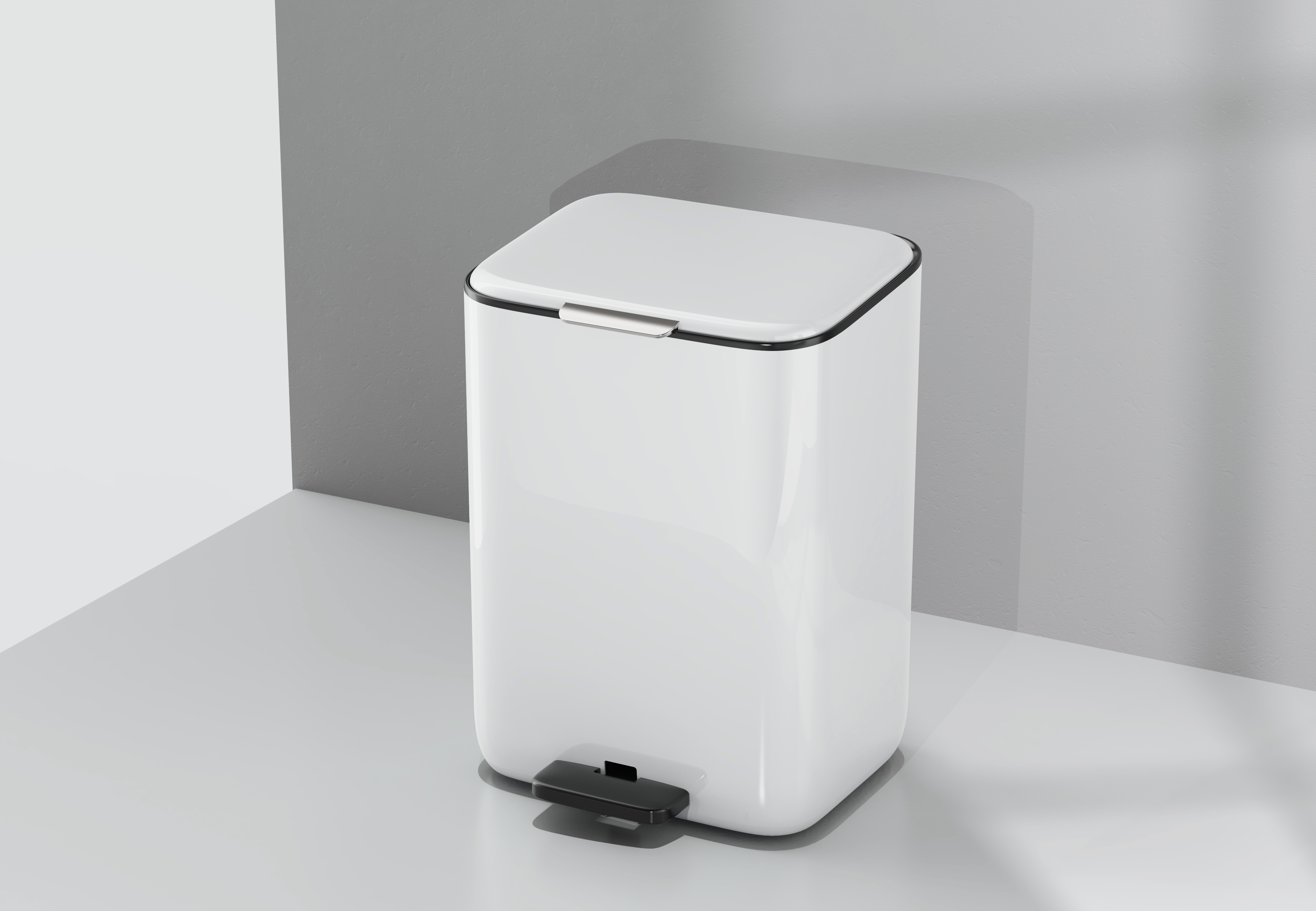 Pedal，Built-in garbage bag storage，high-capacity，Minimalist，