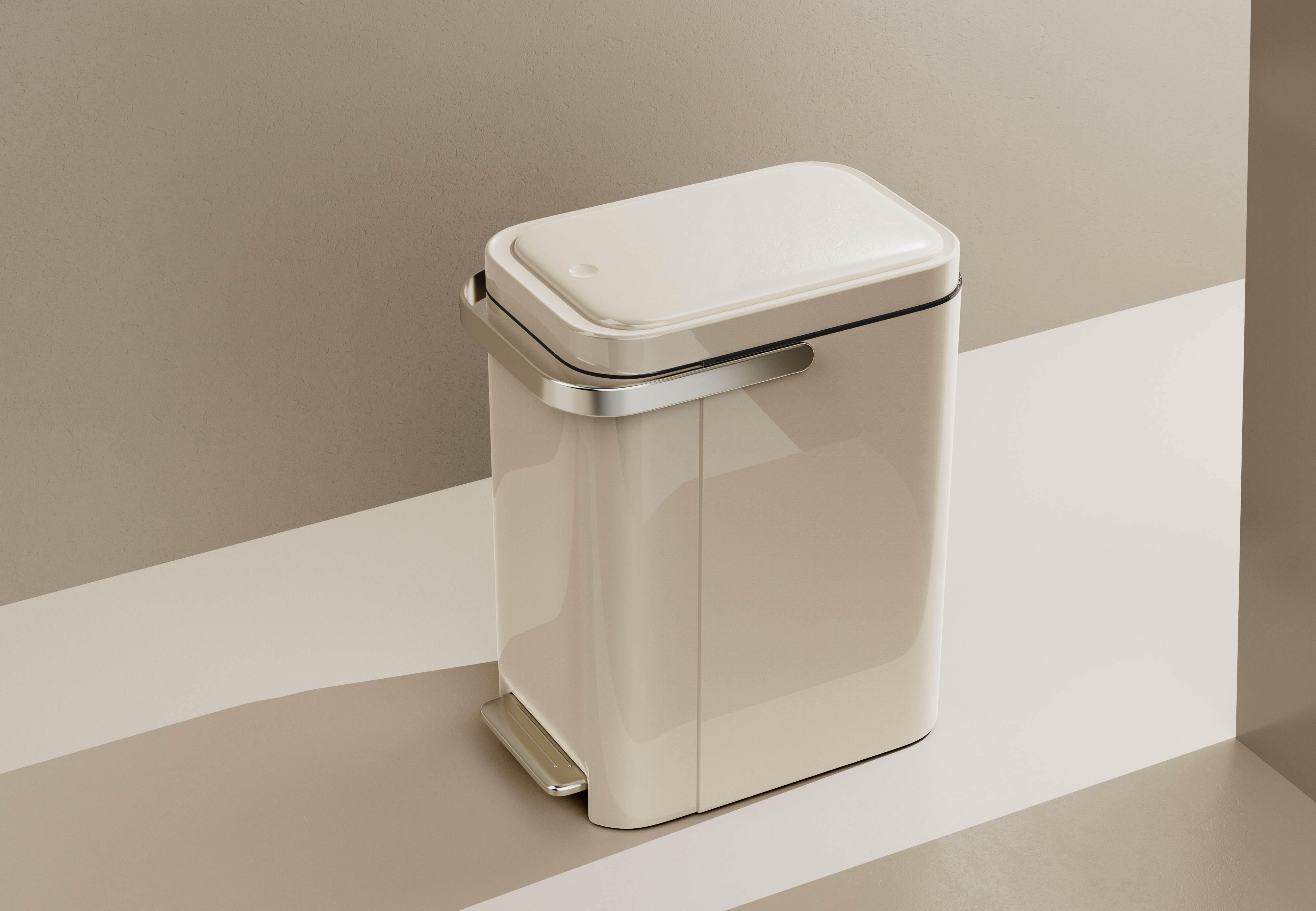 Pedal，Built-in garbage bag storage，high-capacity，Minimalist，