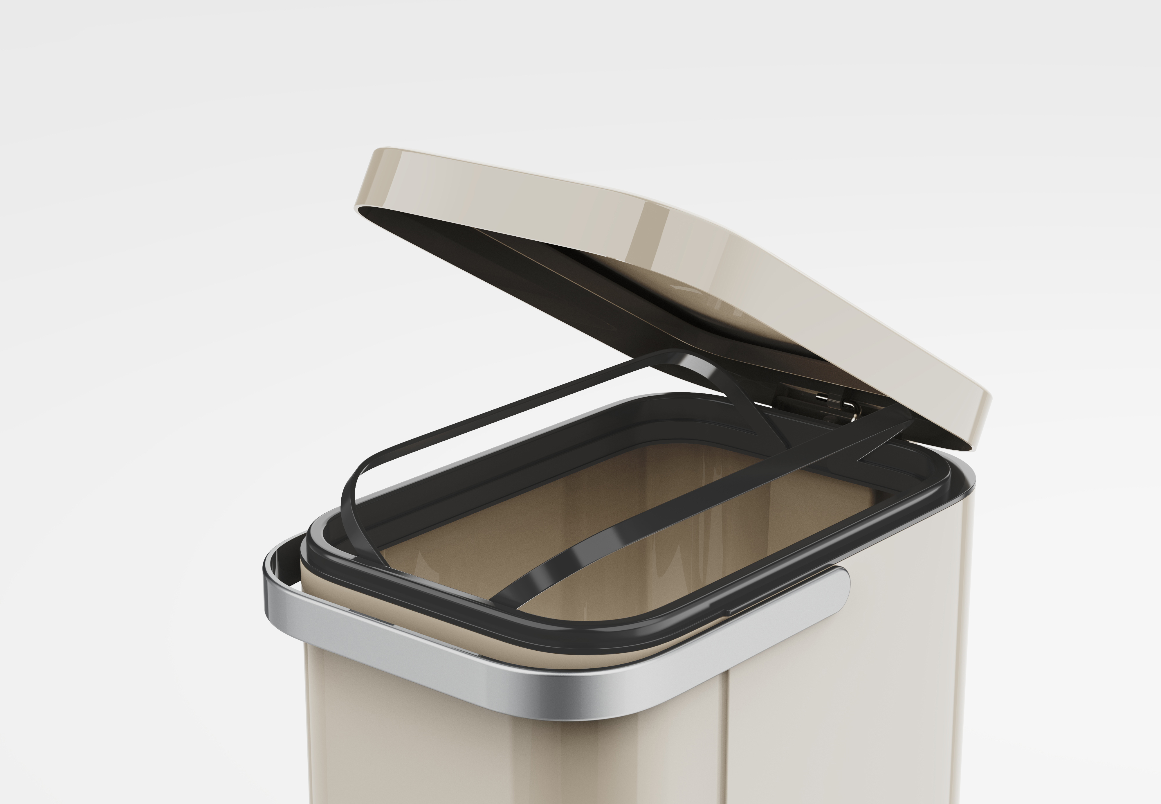 Pedal，Built-in garbage bag storage，high-capacity，Minimalist，
