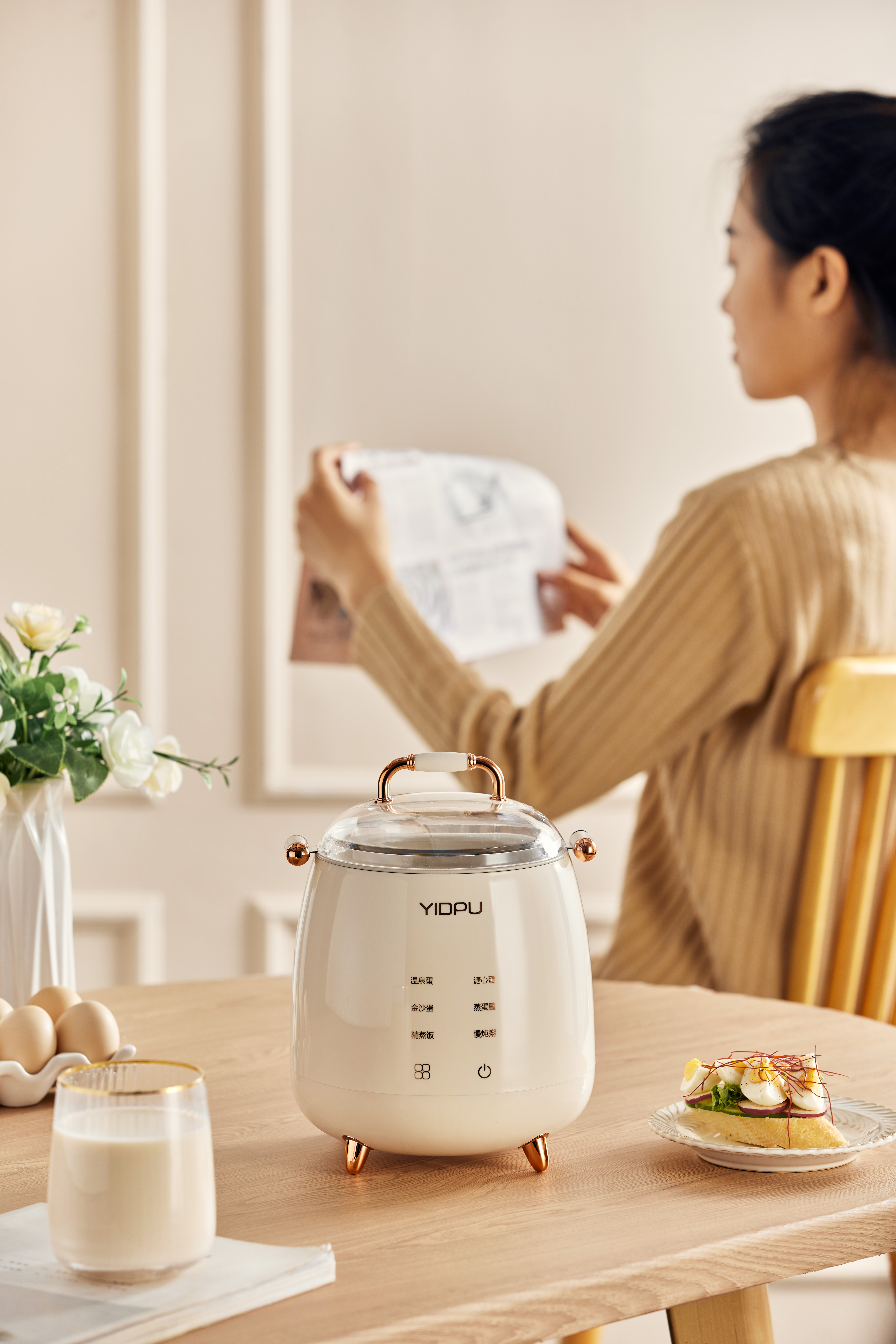 Egg Cooker，Egg steamer，Breakfast Little Helper，