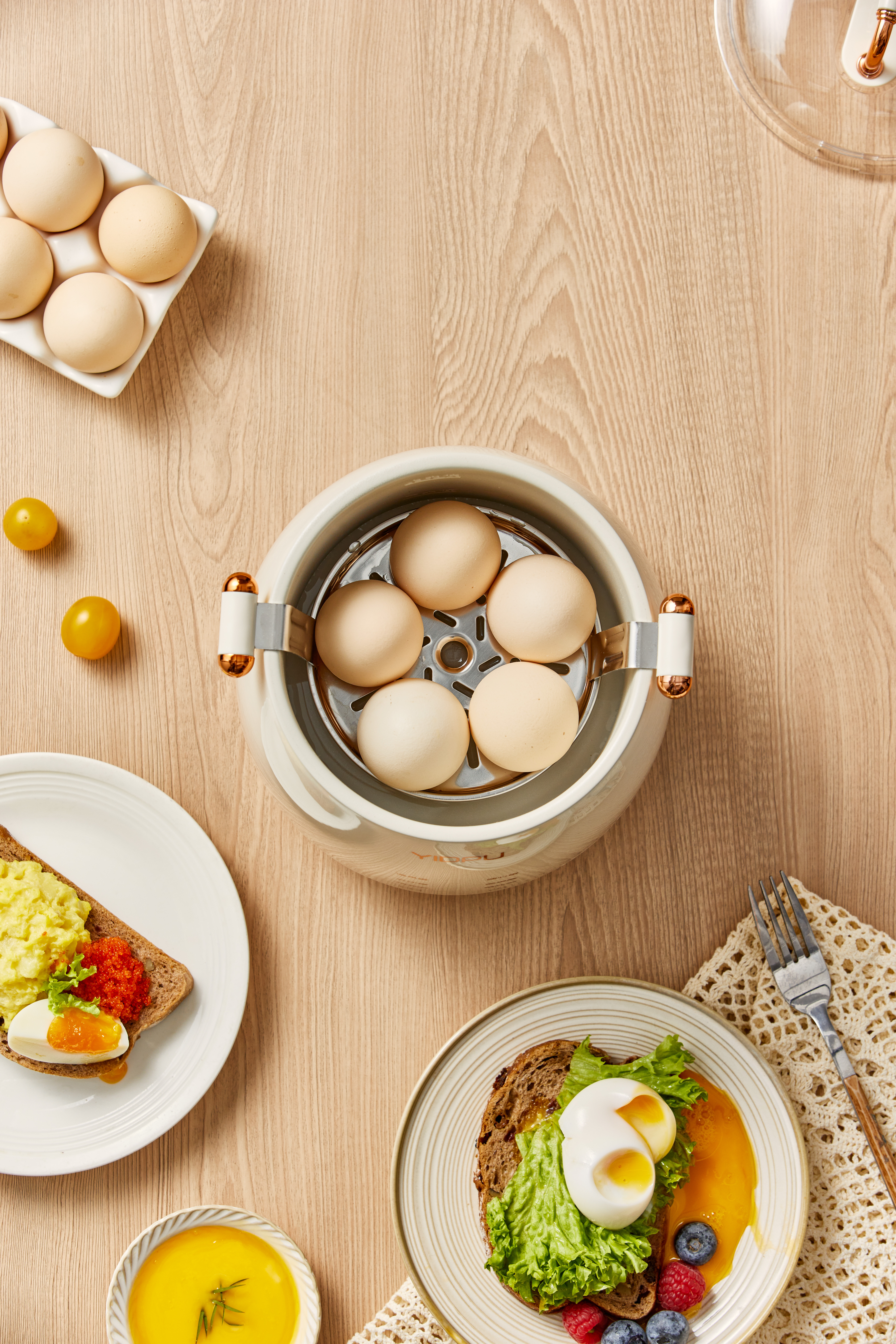 Egg Cooker，Egg steamer，Breakfast Little Helper，