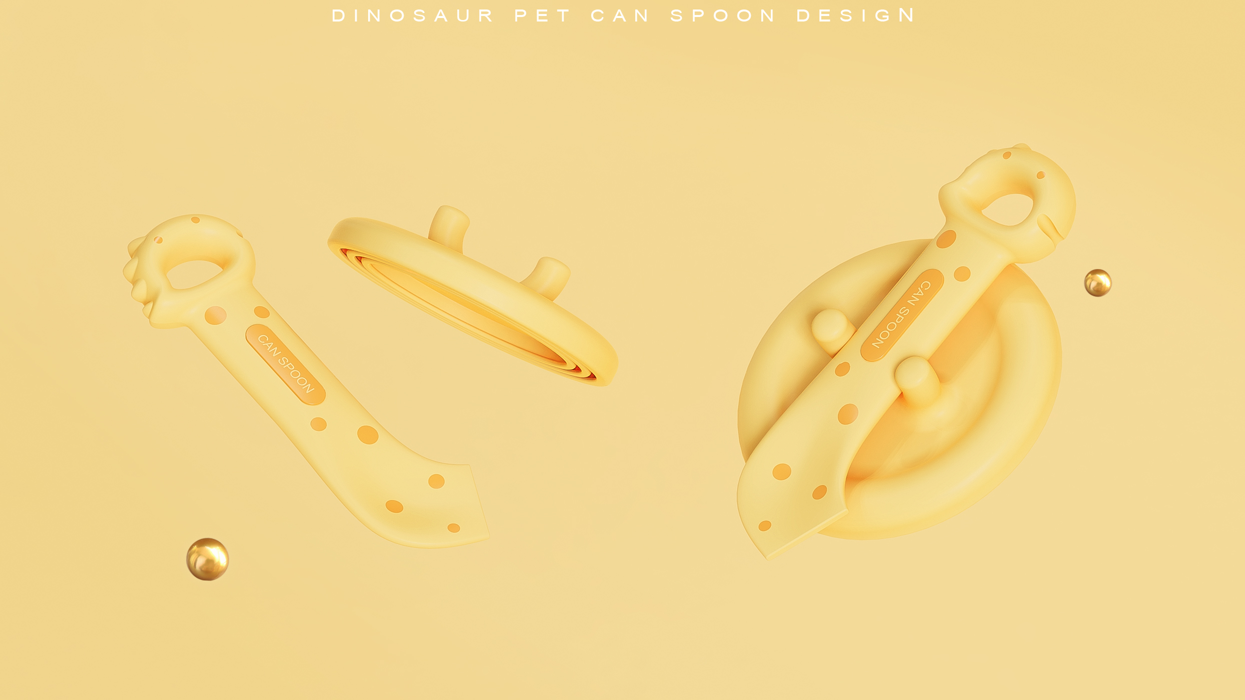 Pet Supplies & Pet，product design，Structural design，Pet Canned Spoon Lid，Canned spoon，can lid，Small dinosaur shape，Can Opening Artifact，