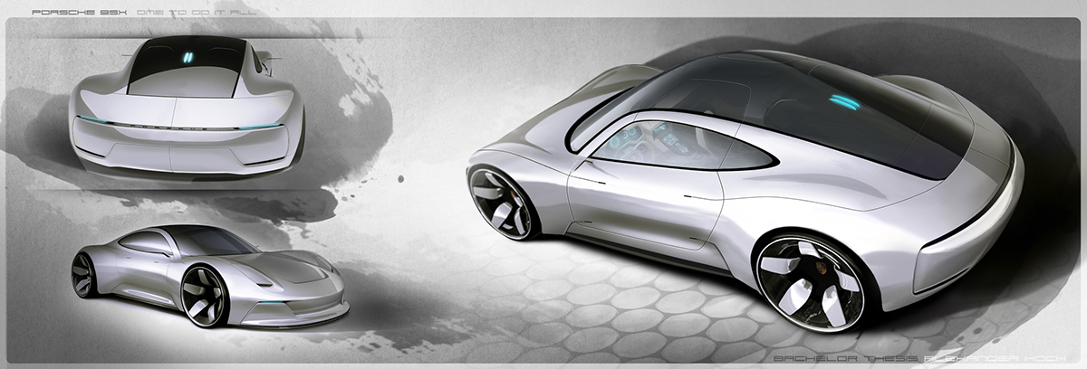 Porsche，vehicle，concept，industrial design，vehicle，