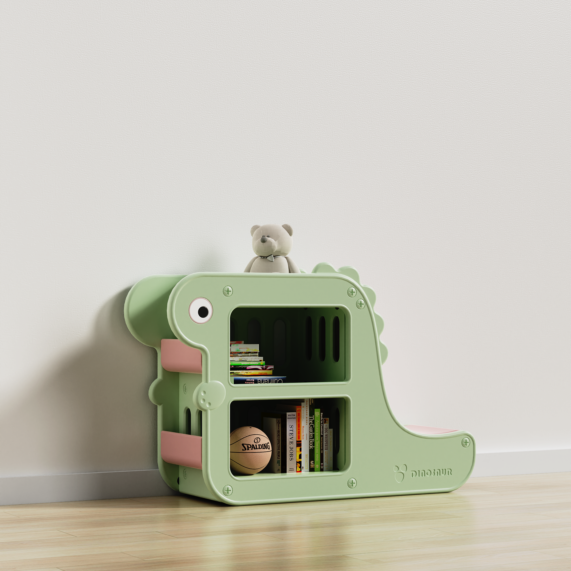 Storage rack，dinosaur，Children bookshelf，