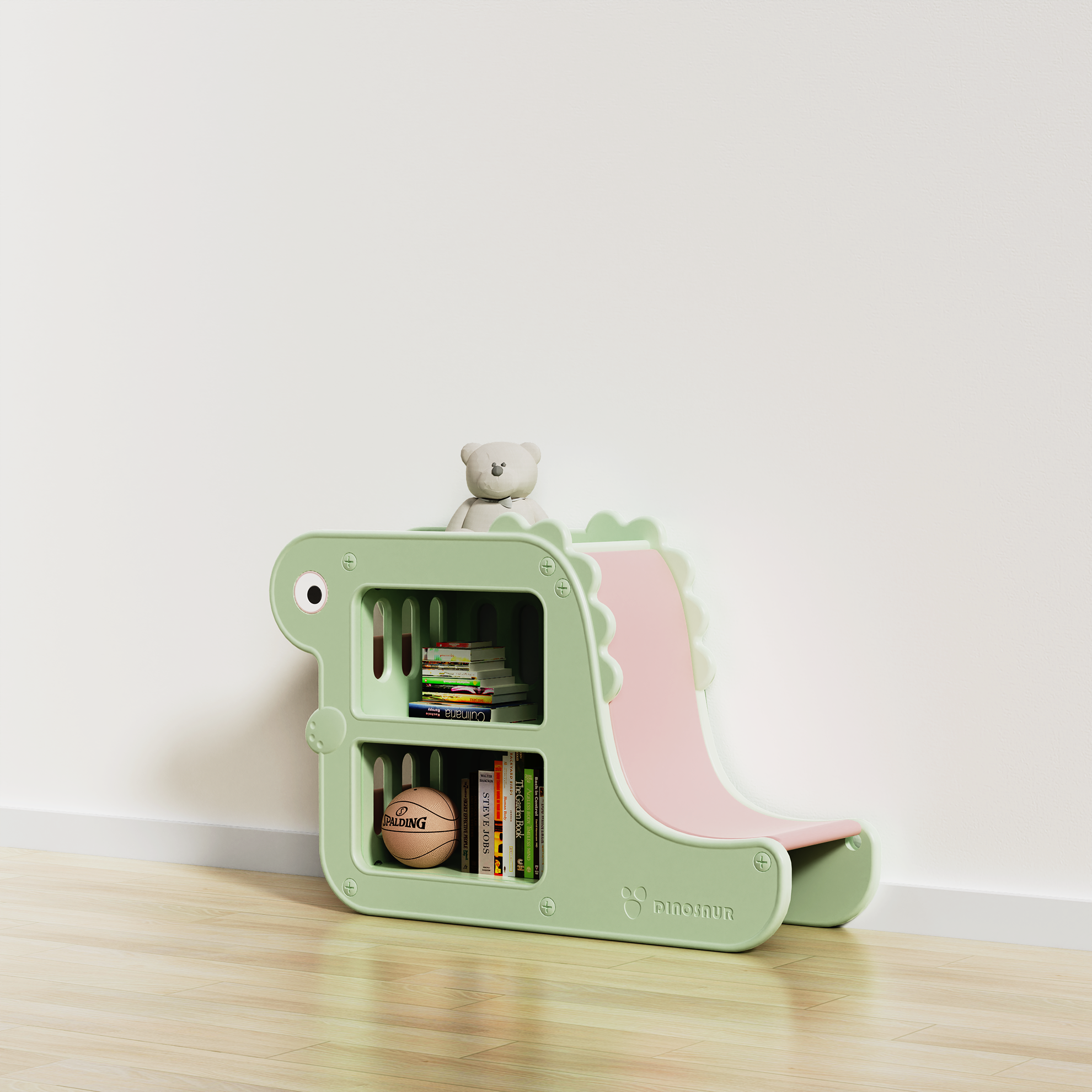 Storage rack，dinosaur，Children bookshelf，