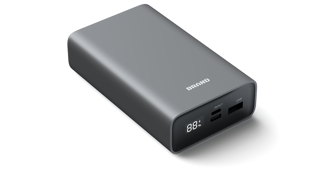 portable battery，Minimalist，Appearance design，