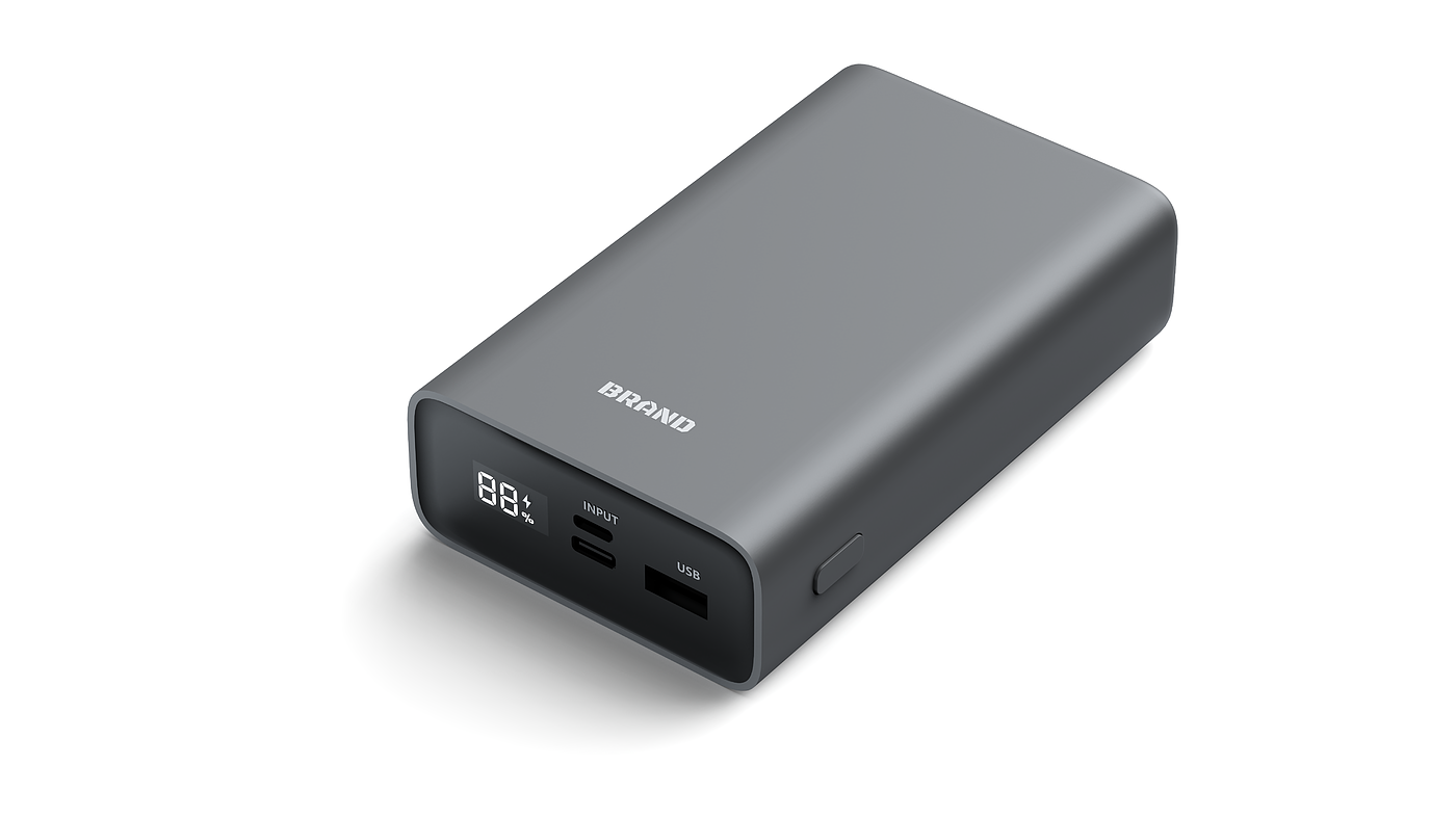 portable battery，Minimalist，Appearance design，