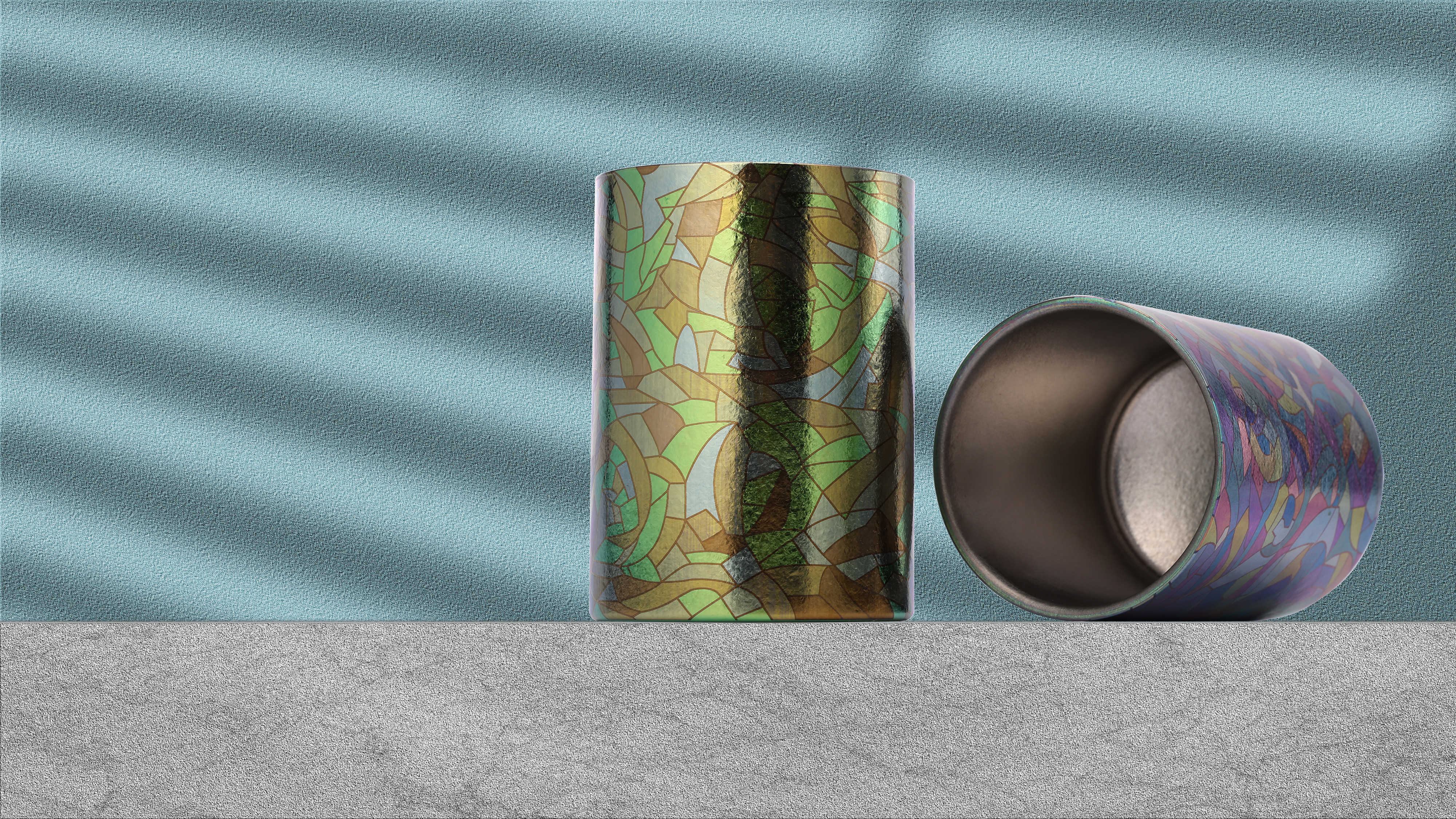 glass，Titanium cup，Water cup，colored titanium，Hals Titanium Cup，