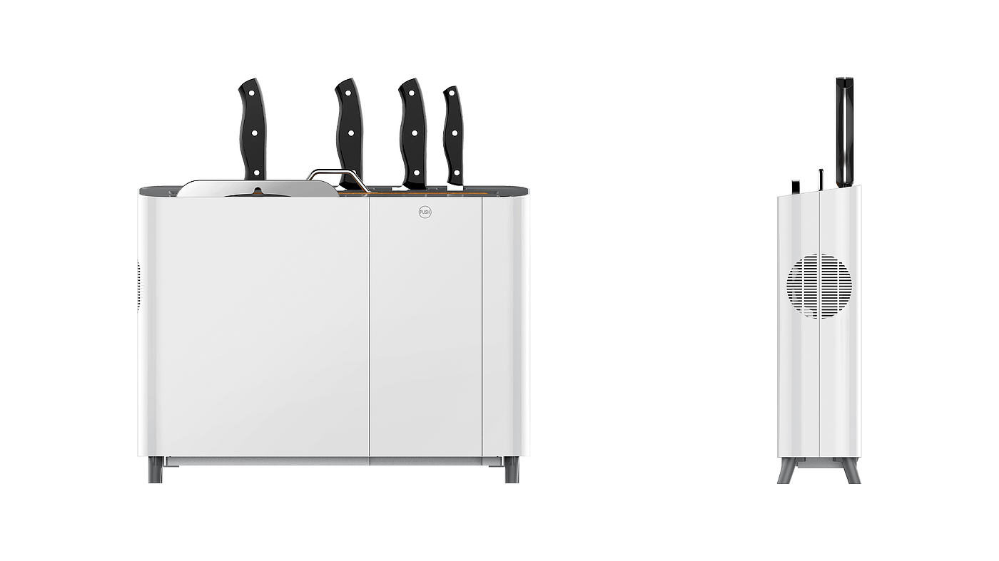 killing rack，Drying oven，Kitchen storage，Intelligent sterilization and killing rack，Home storage，product design，Structural design，Knife Chopsticks Chopping Board Storage，