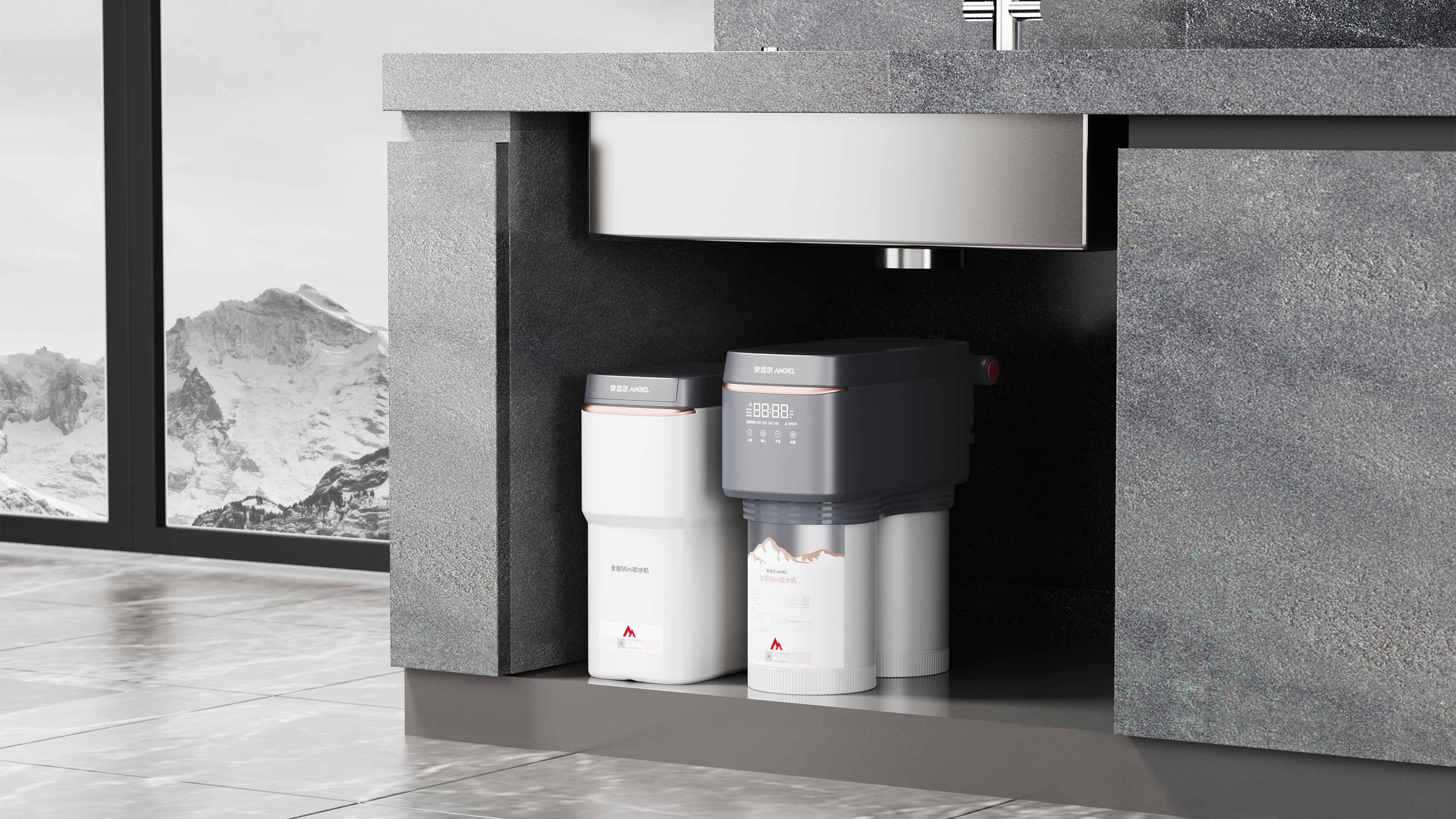 Red design，Rhett Design Products，product design，Angel，Whole house clean water，Water purifier，Space Master Series，CMF design，