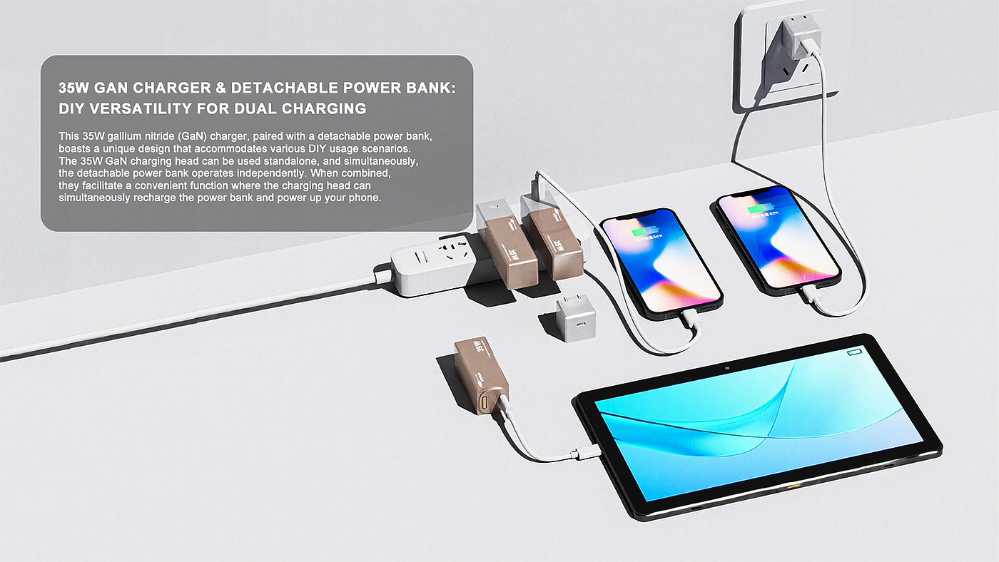 Charger, charging treasure，Golden Point Design Award，