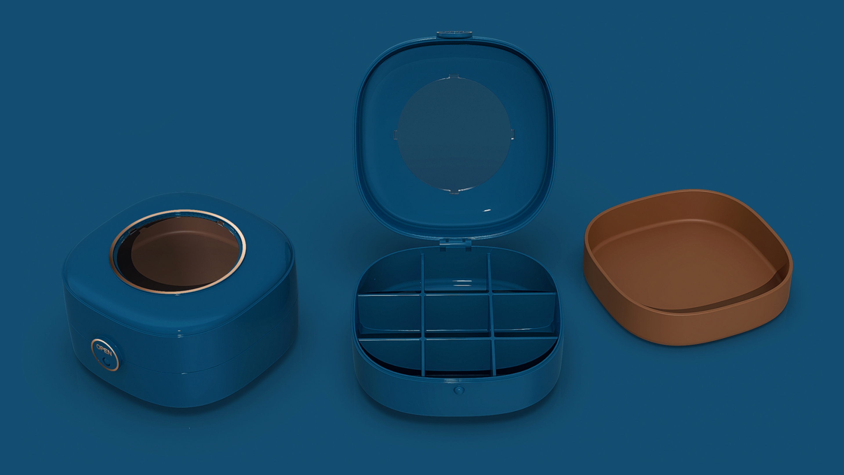 Portable jewelry storage box，storage box，Storage design，product design，Structural design，Home storage，Color matching，color，