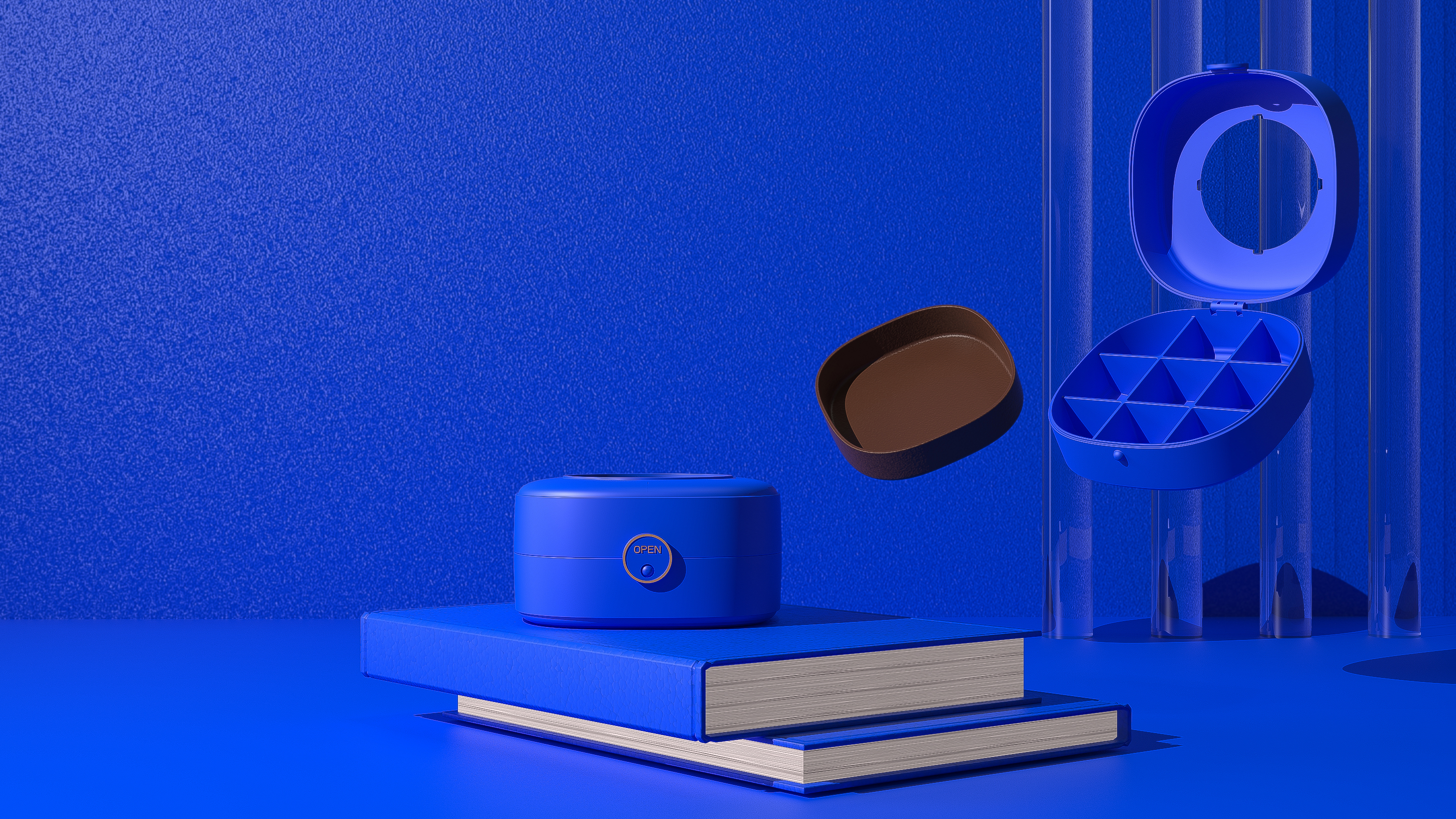 Portable jewelry storage box，storage box，Storage design，product design，Structural design，Home storage，Color matching，color，