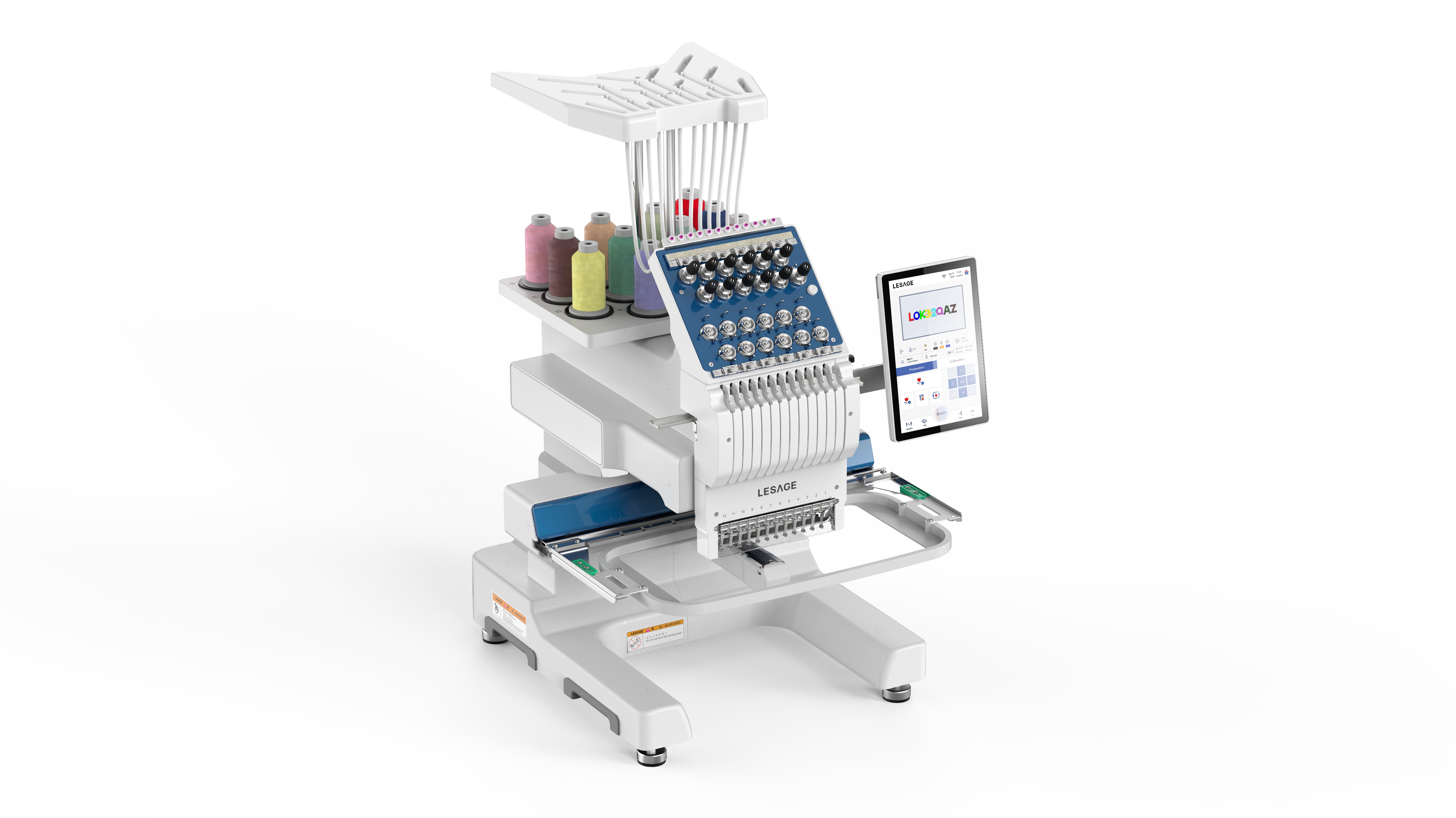 single head embroidery machine，Simple design，bullet embroidery machine，
