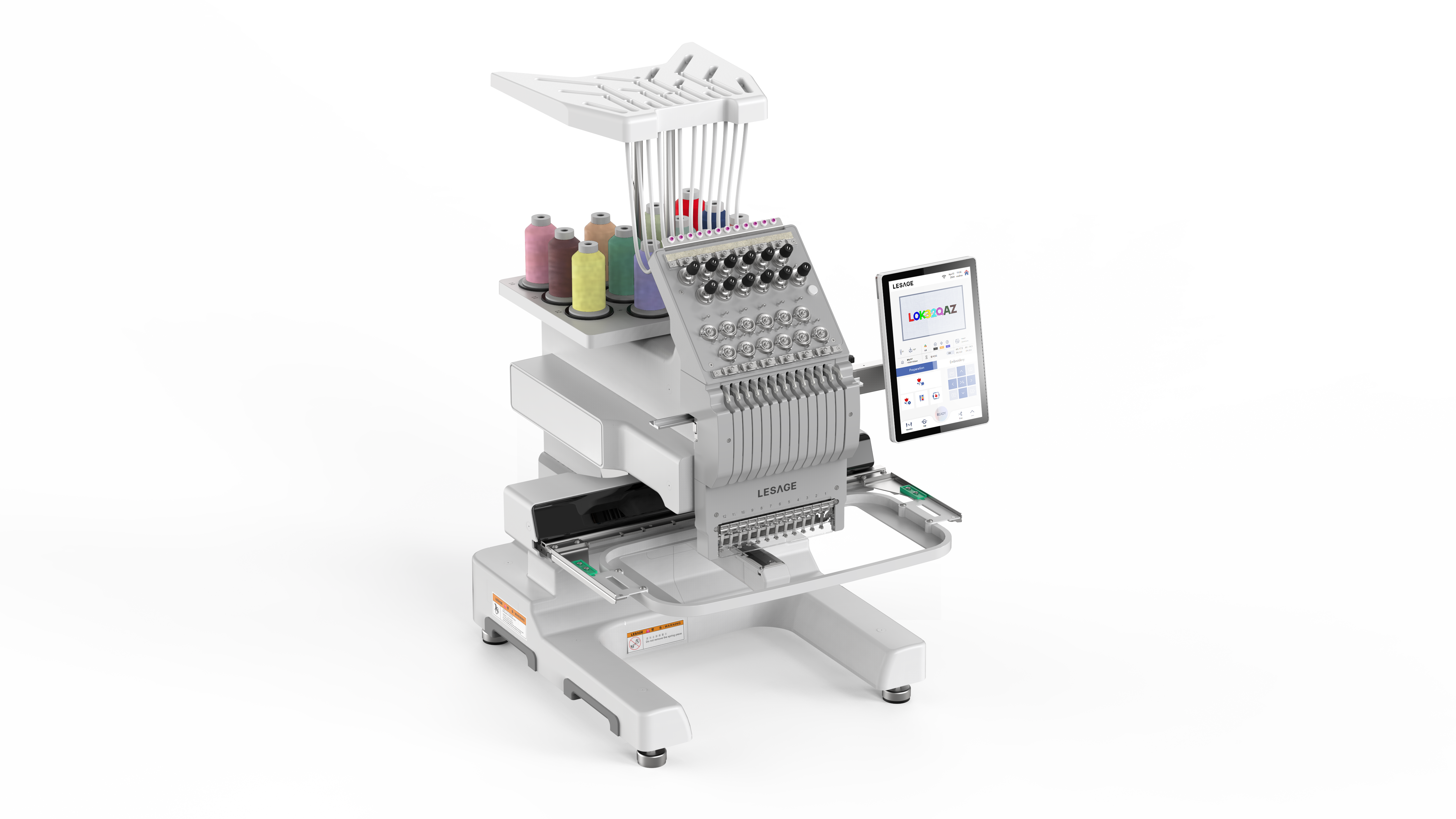 single head embroidery machine，Simple design，bullet embroidery machine，