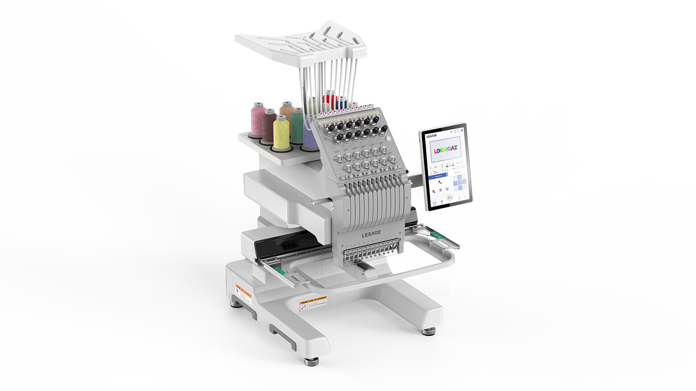 single head embroidery machine，Simple design，bullet embroidery machine，