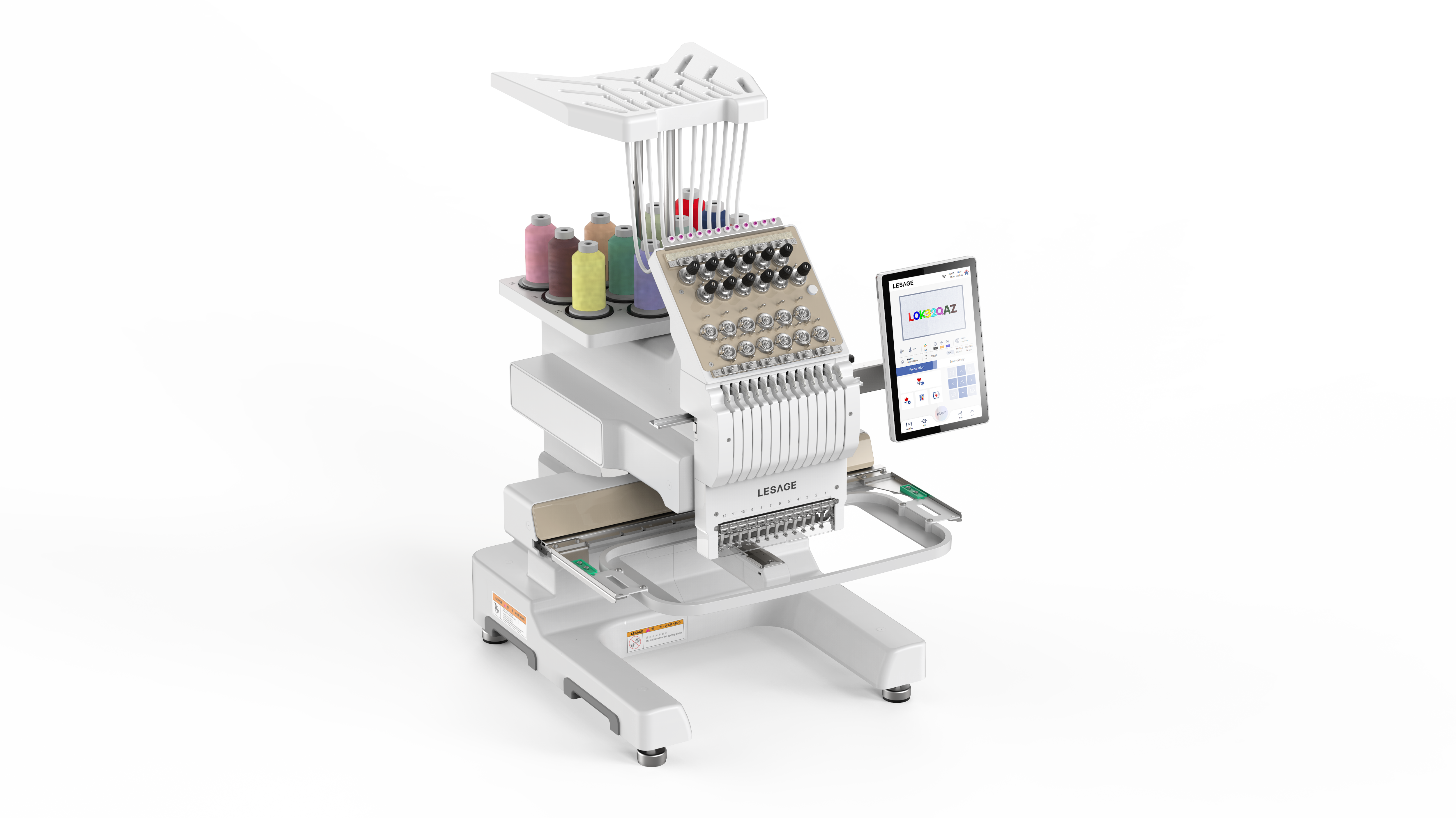 single head embroidery machine，Simple design，bullet embroidery machine，