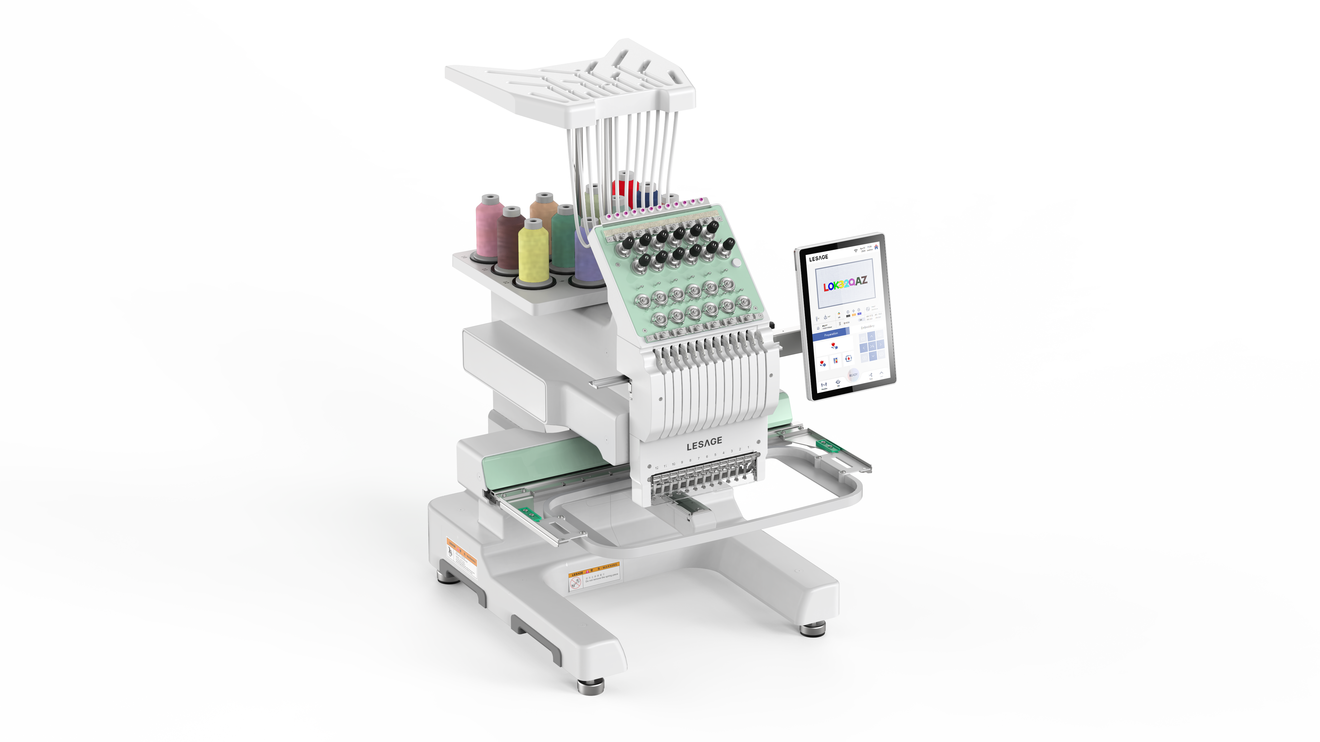 single head embroidery machine，Simple design，bullet embroidery machine，
