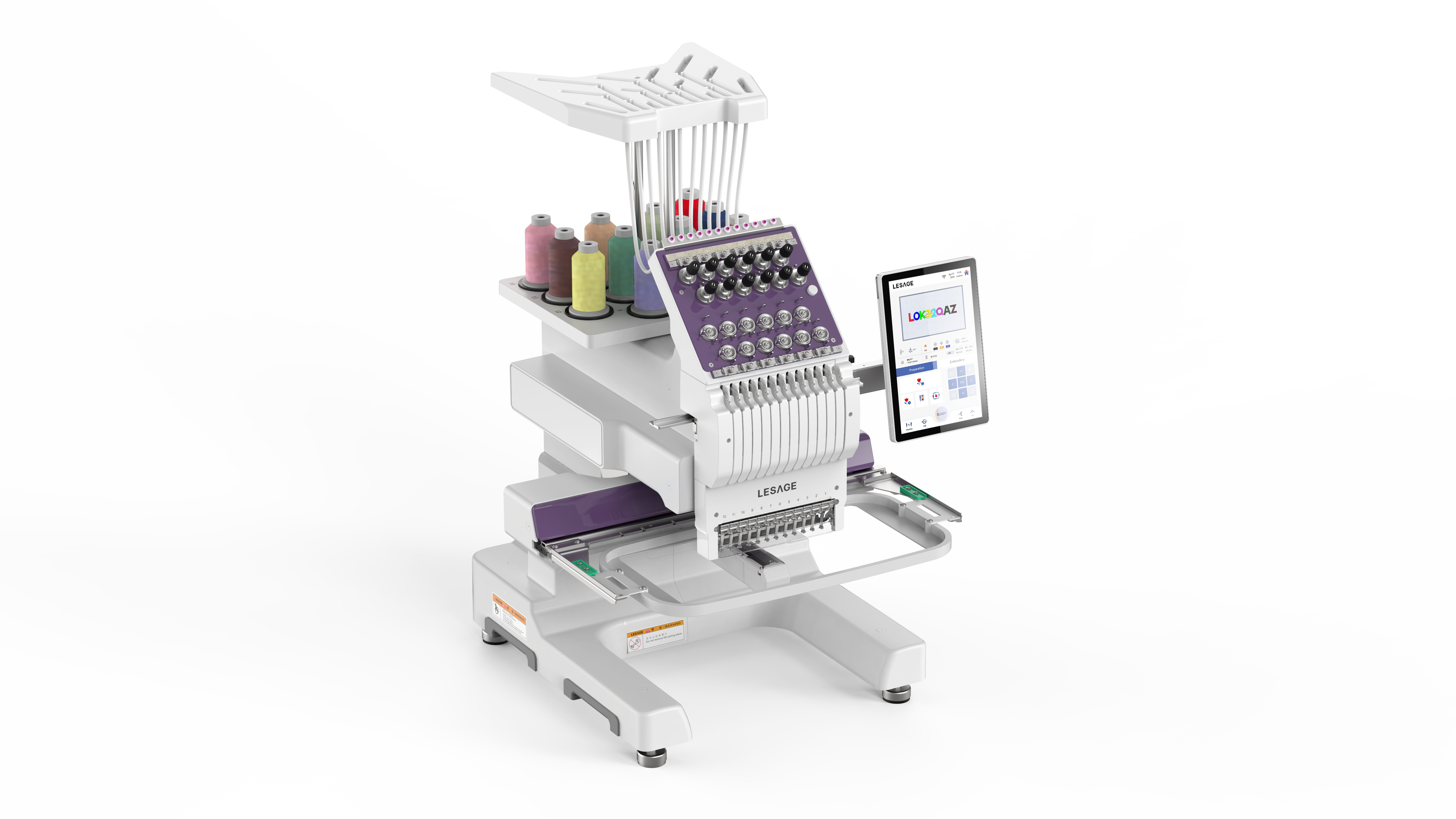 single head embroidery machine，Simple design，bullet embroidery machine，